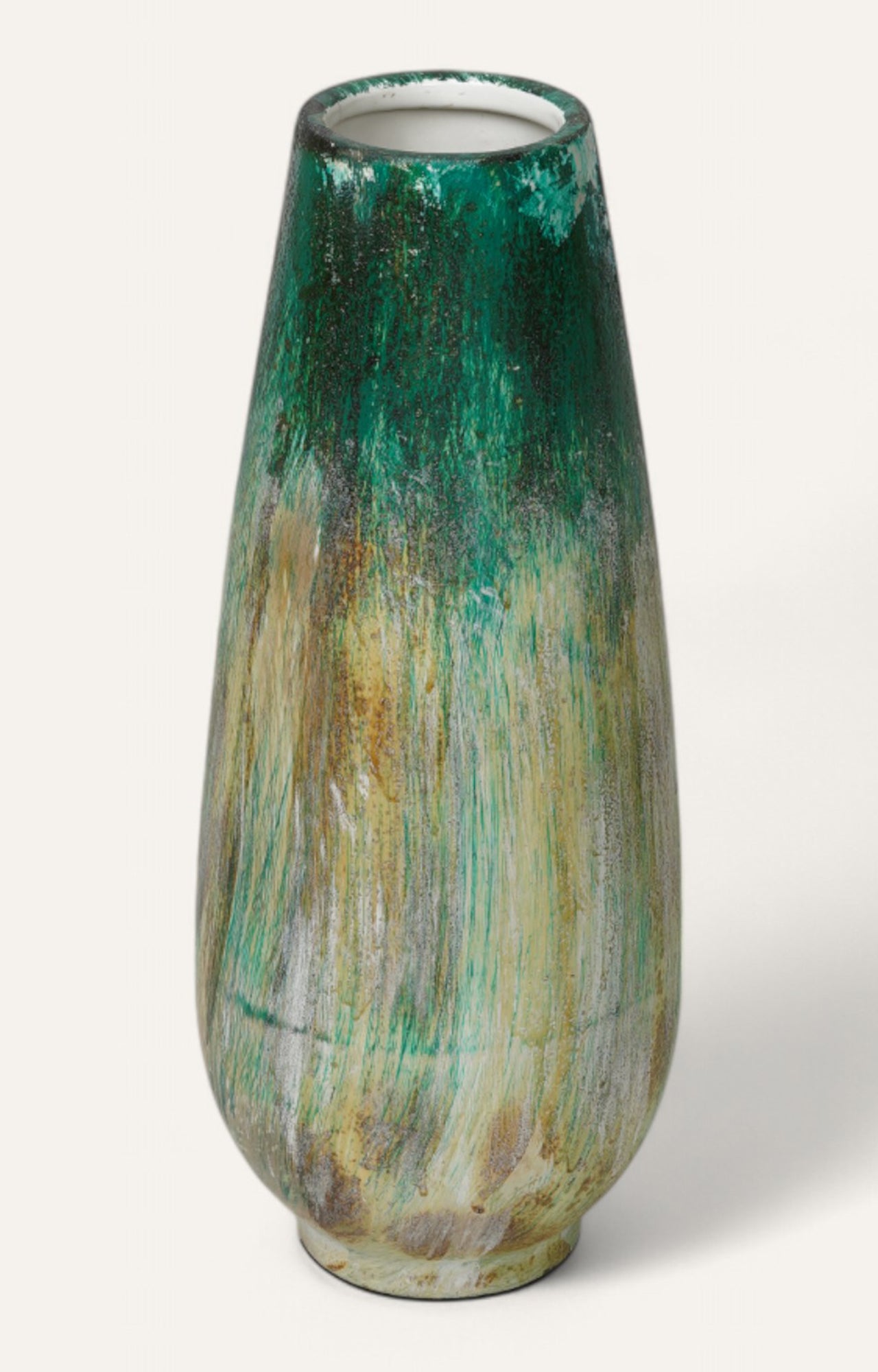 Elongated Greek Studio Ceramic Vase