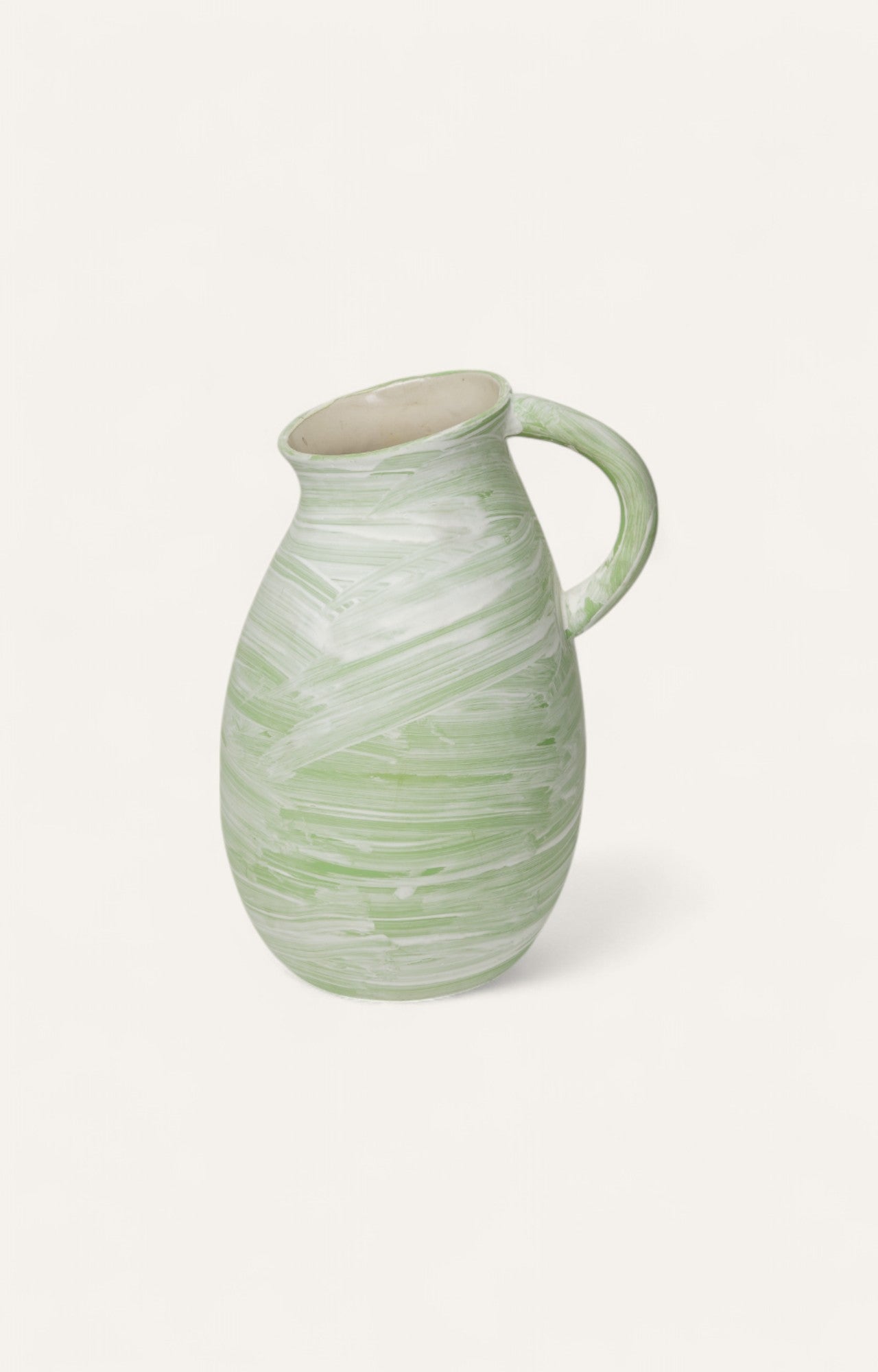 Swirled Celadon Ceramic Jug