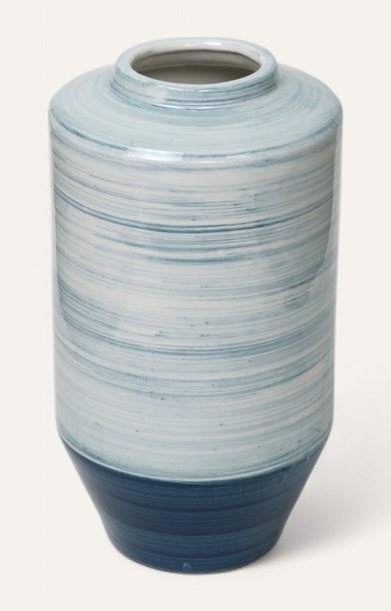 Skyline Strata Glazed Ceramic Vase
