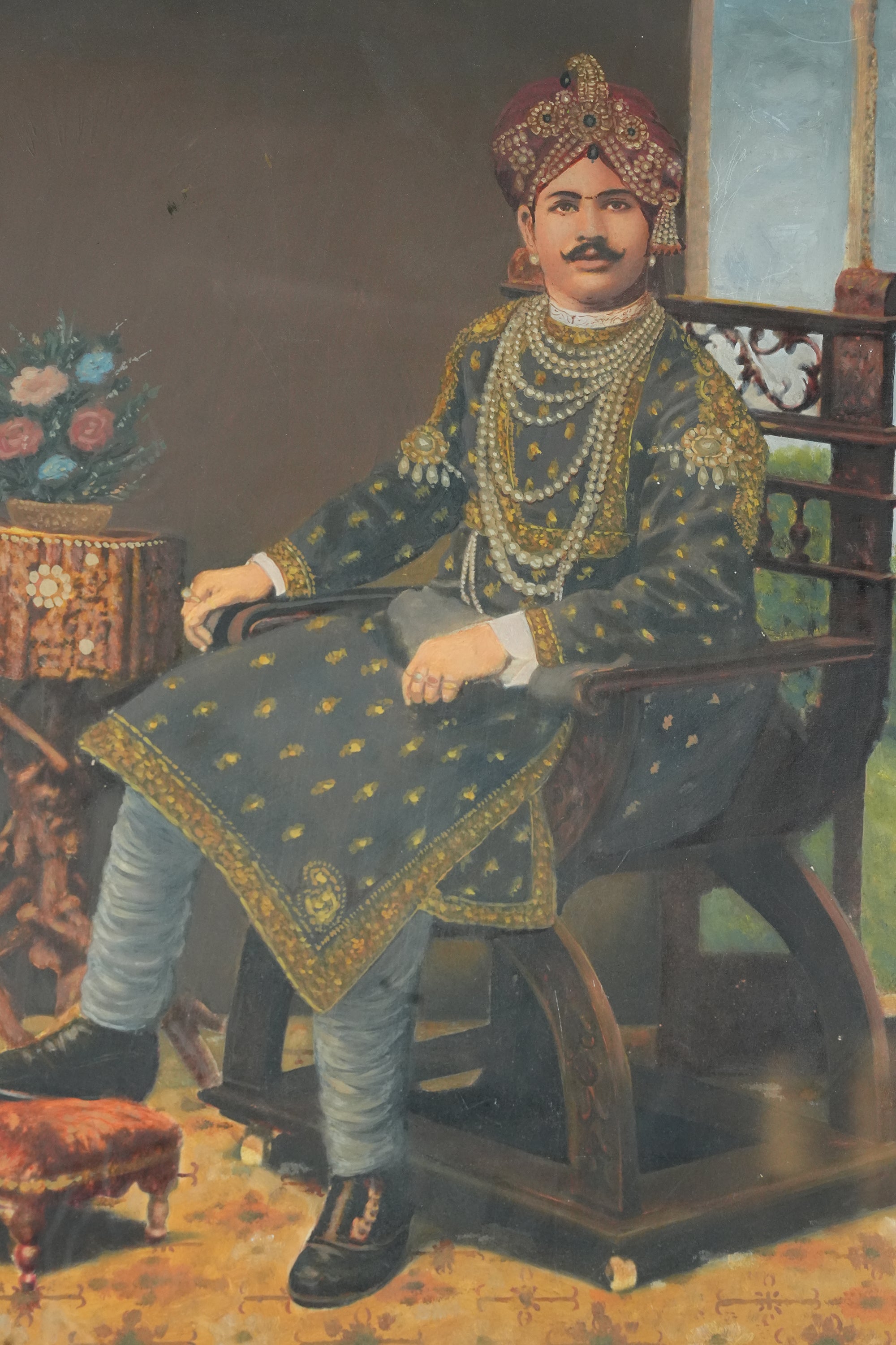 Indian Maharaja Traditional Royal Painting
