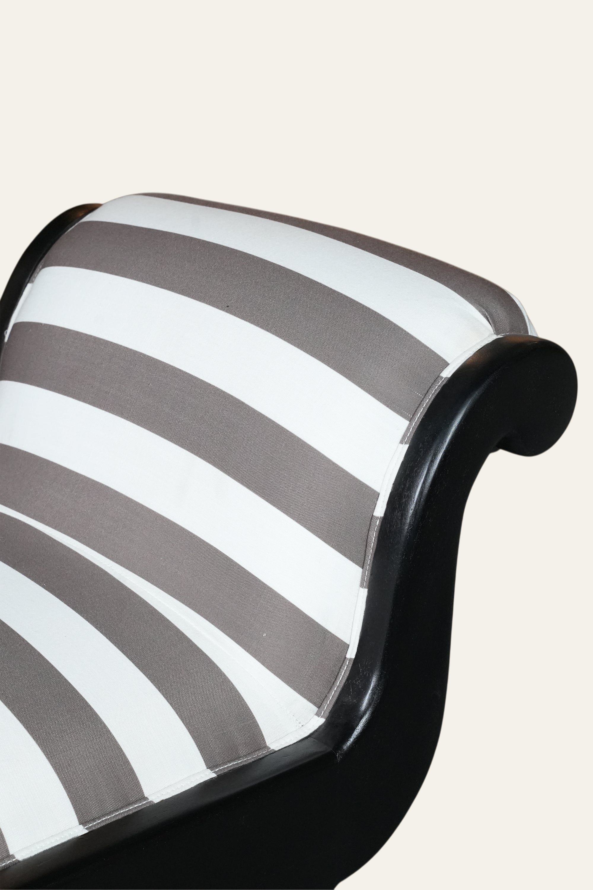 Striped Chaise Bench for Living Room