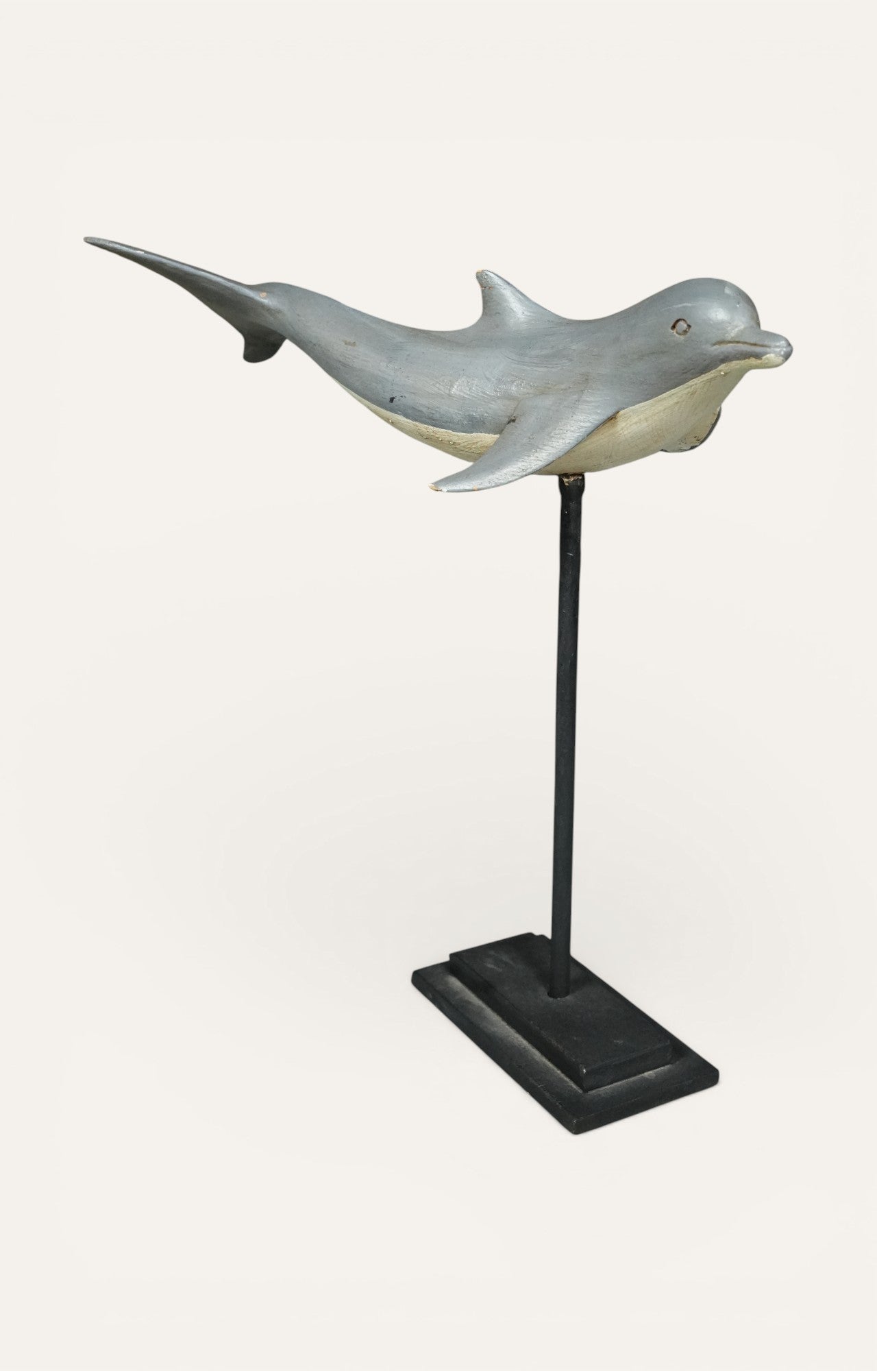 Flying Dolphin Metal Sculpture