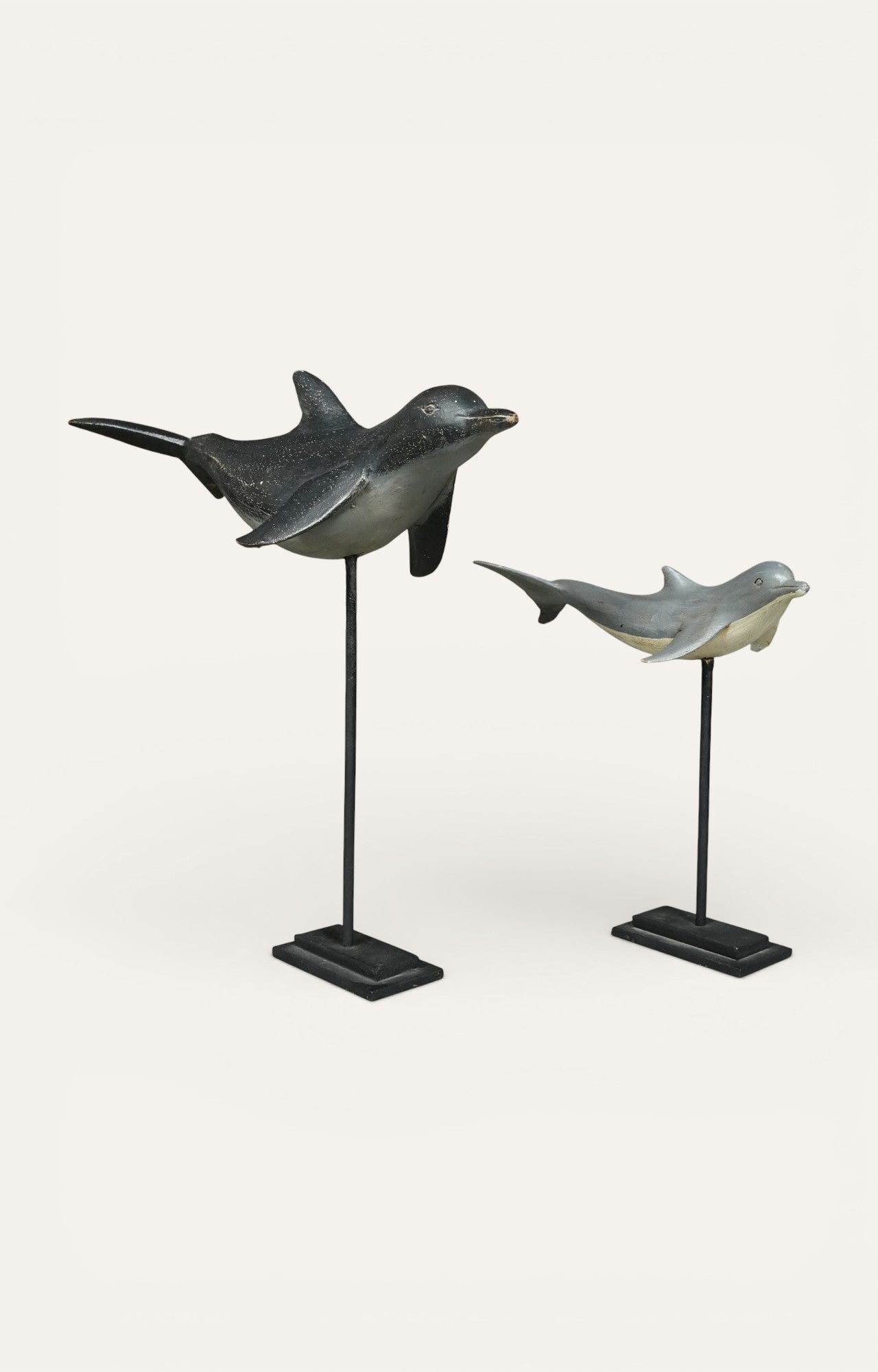 Flying Dolphin Metal Sculpture