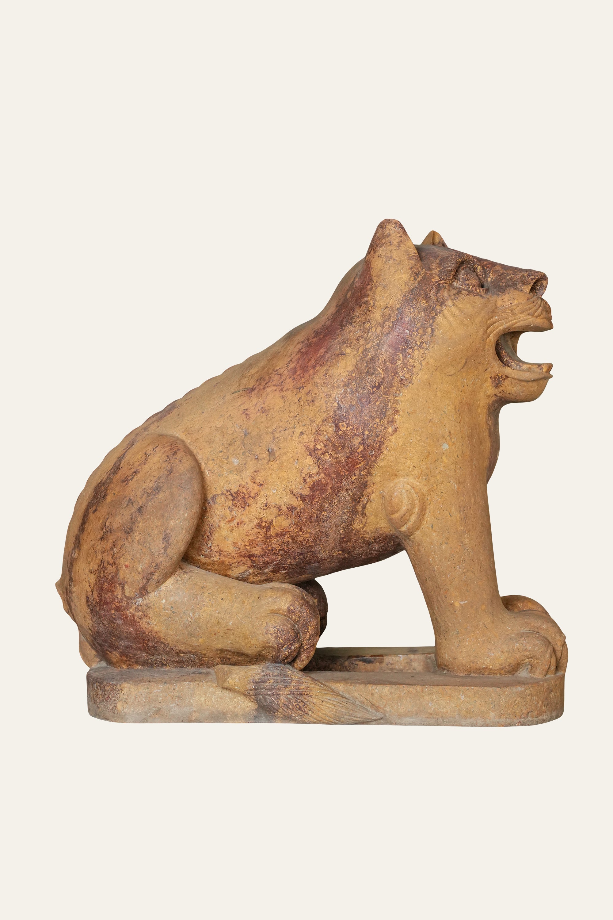 Sandstone Lion Sculpturefor Entryway Decor