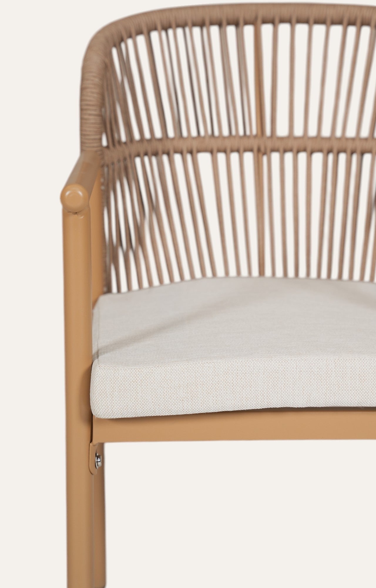 Wooden Outdoor Dining Chair Weave 3D Model