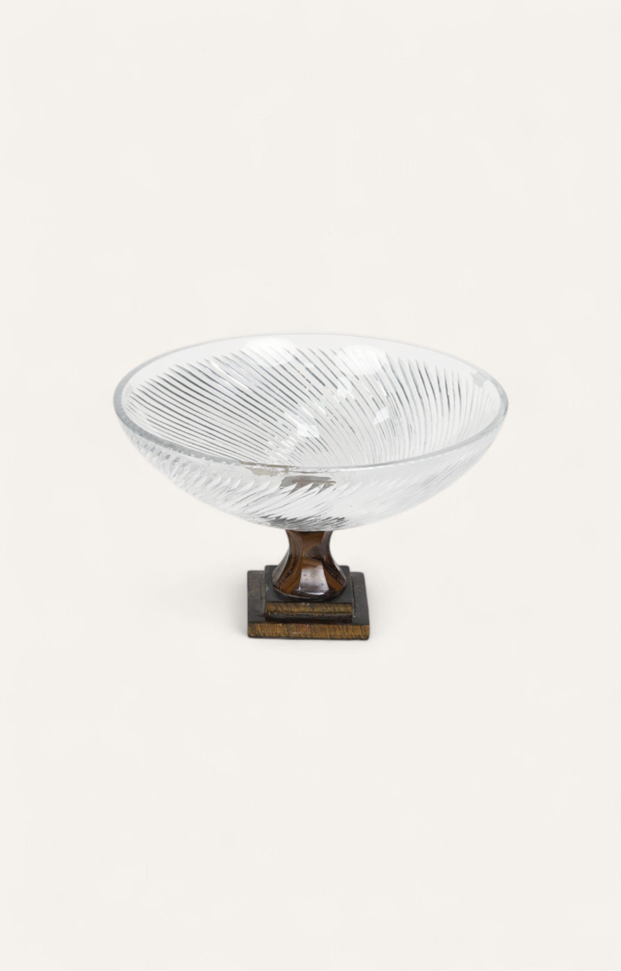 Glass & Jasper Footed Bowl