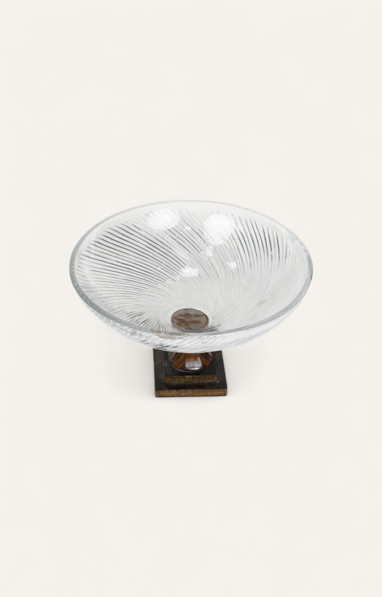 Glass & Jasper Footed Bowl