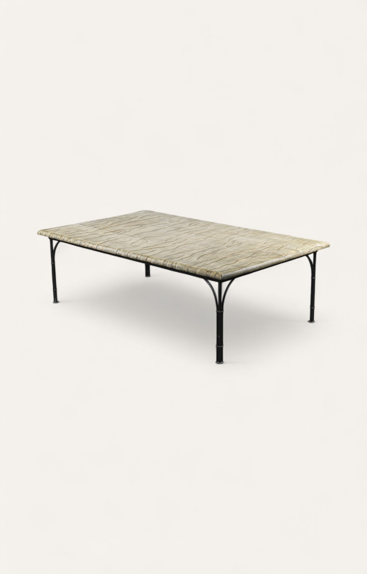 Tiger skin painted coffee table