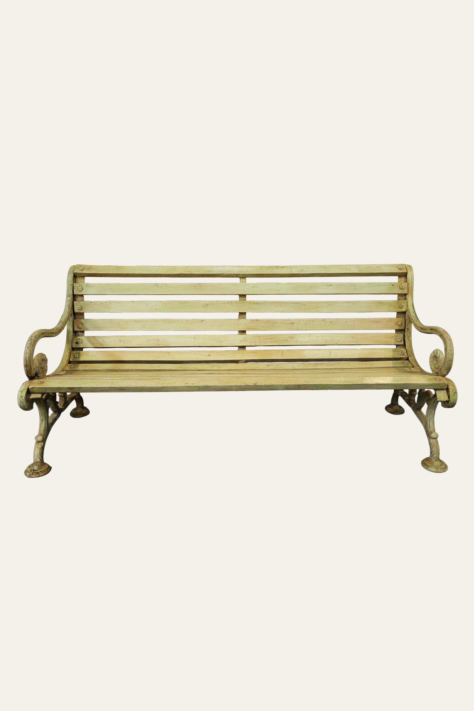 Cast Iron Outdoor Bench for Garden & Patio