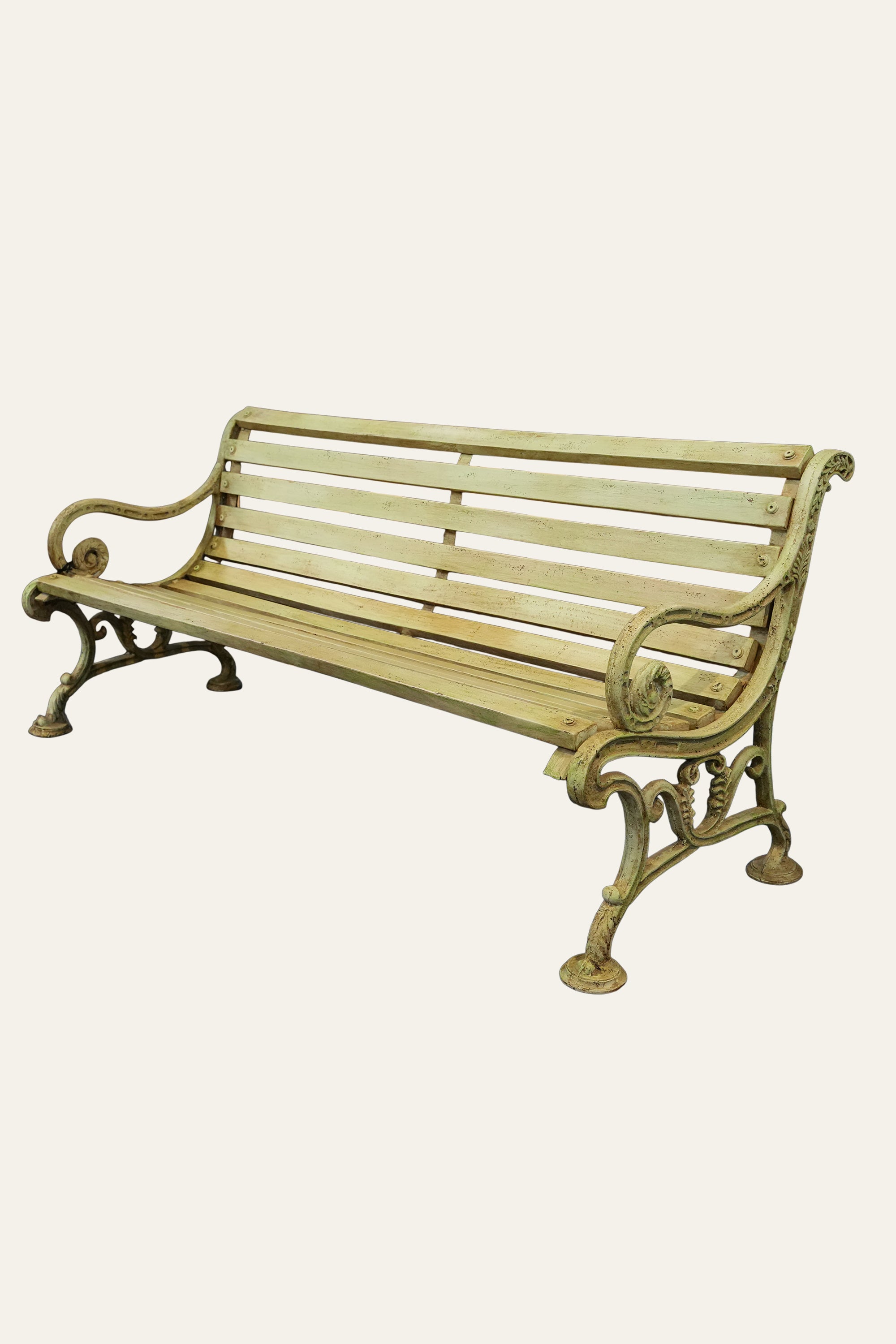 Cast Iron Outdoor Bench for Garden & Patio