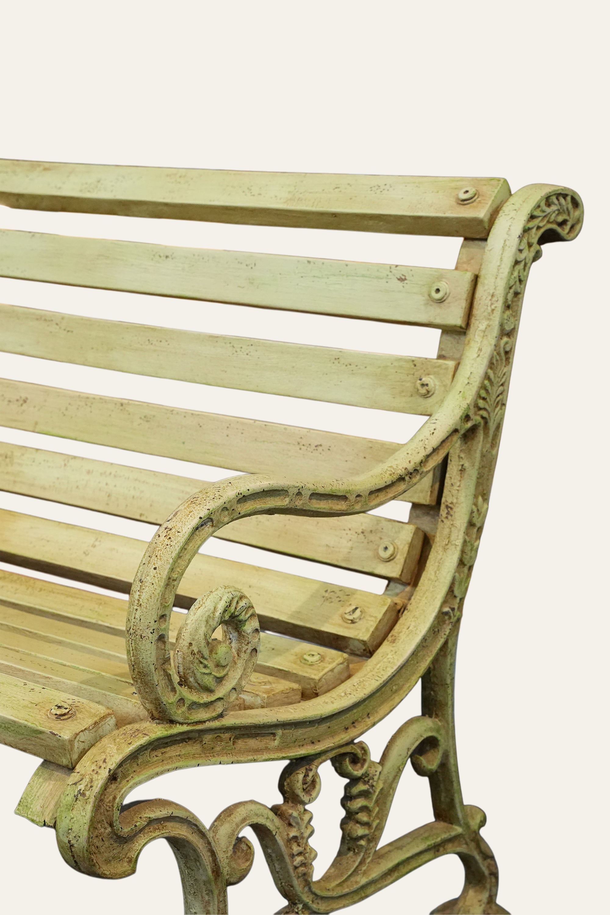 Cast Iron Outdoor Bench for Garden & Patio