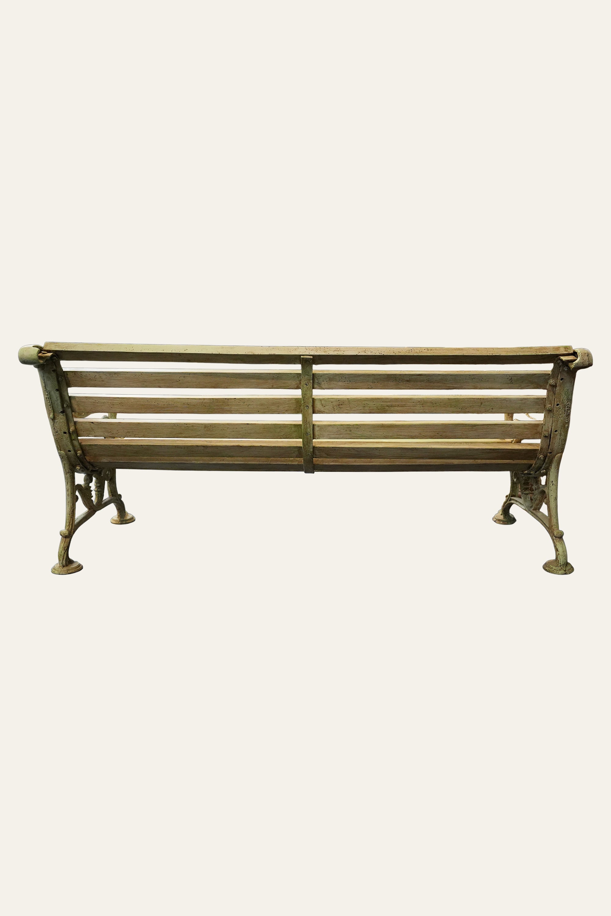 Cast Iron Outdoor Bench for Garden & Patio