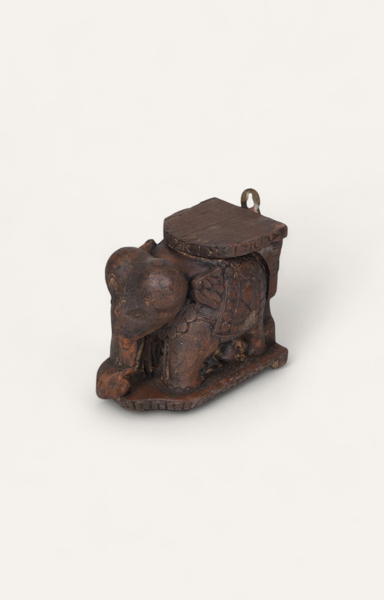 Hand-carved Indian Elephant Bracket Wall Art