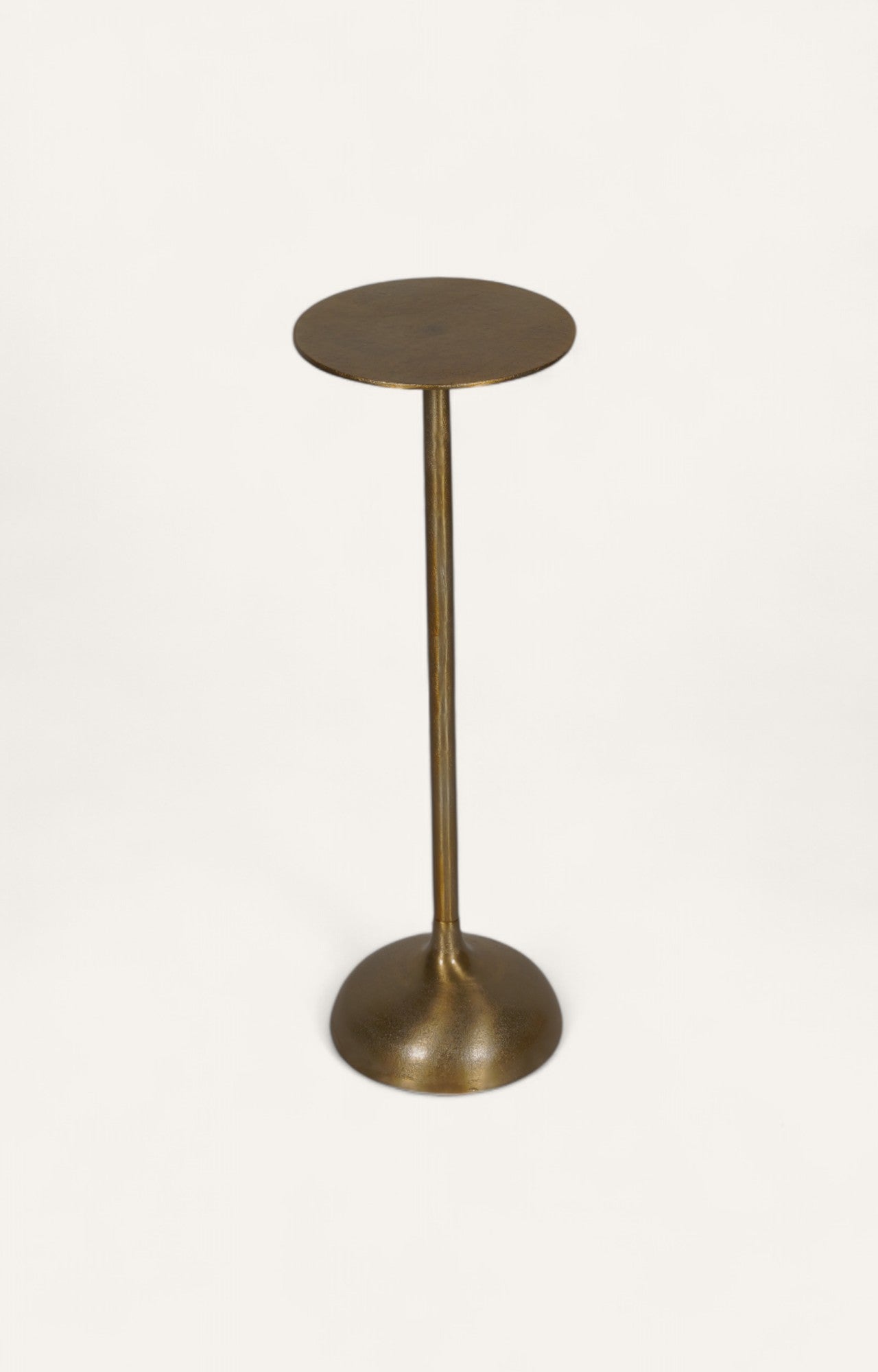 Tall Tray Accent Peg Table in Burnished Gold