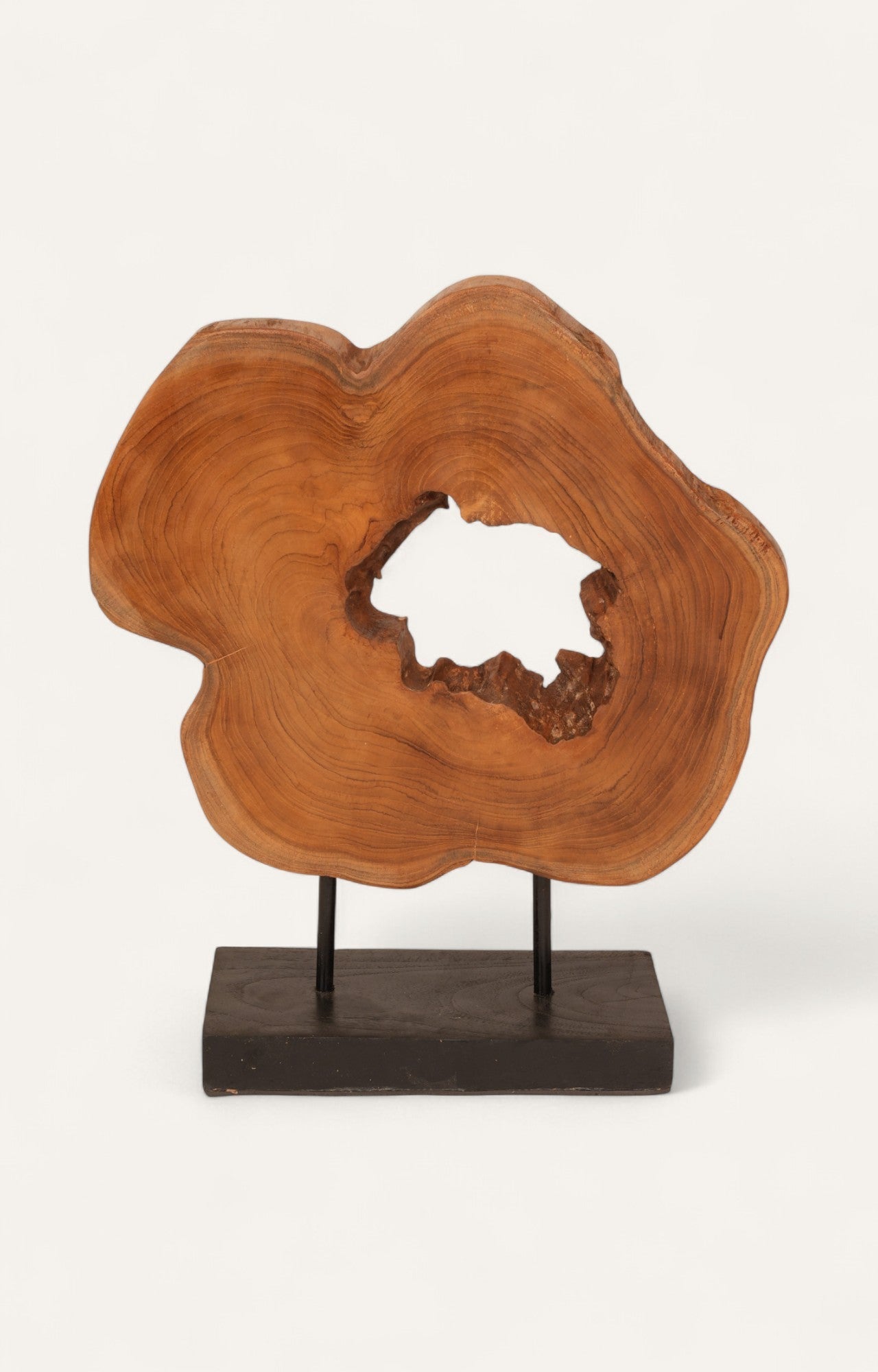 Natural Wood Slice Sculpture