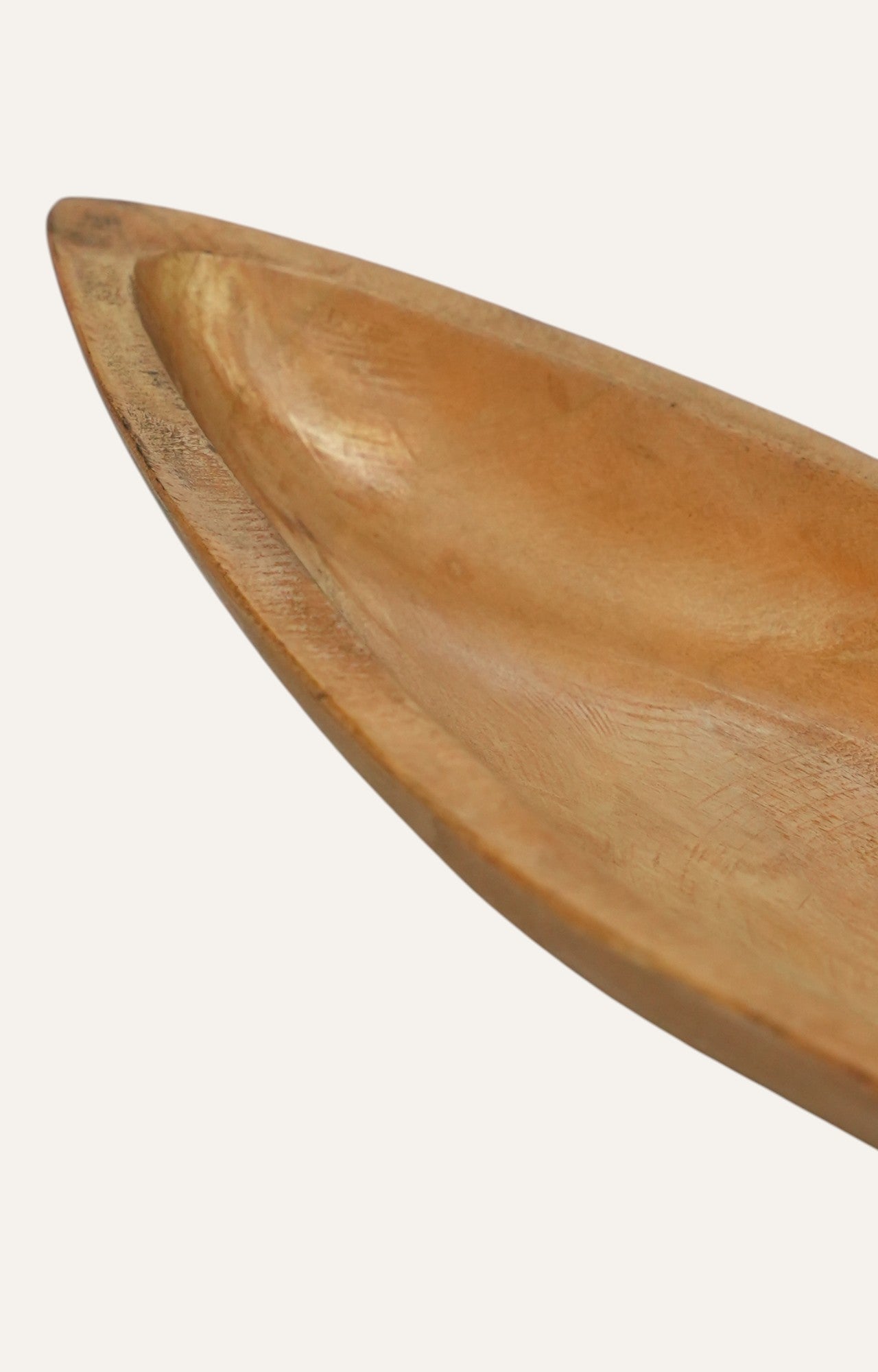 Rustic Leaf-Shaped Wood Trays - Set Of 2