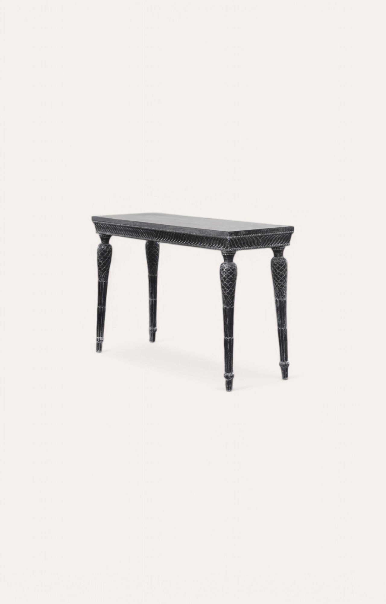 Black Finish Wooden Console