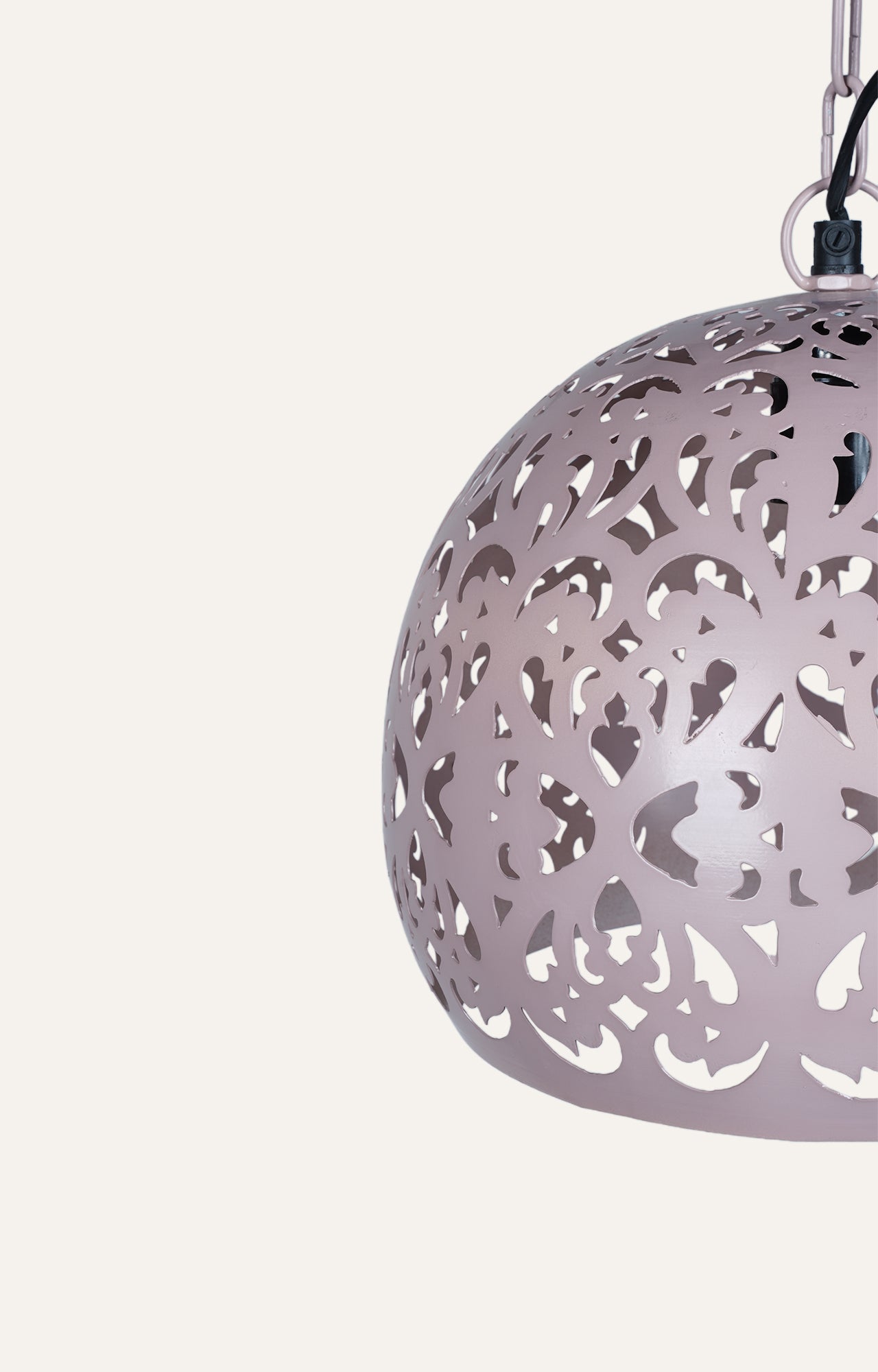 Delicate Lace Pattern Hanging Light