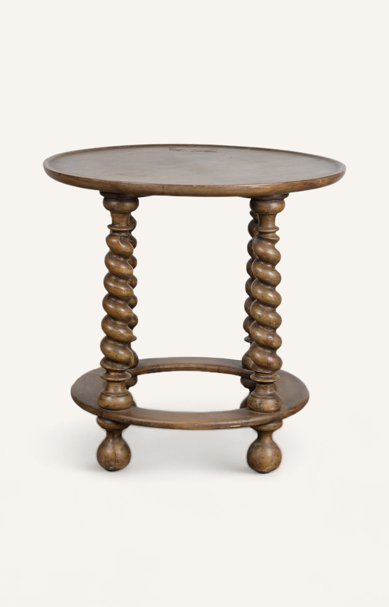 Wooden Round Side Table