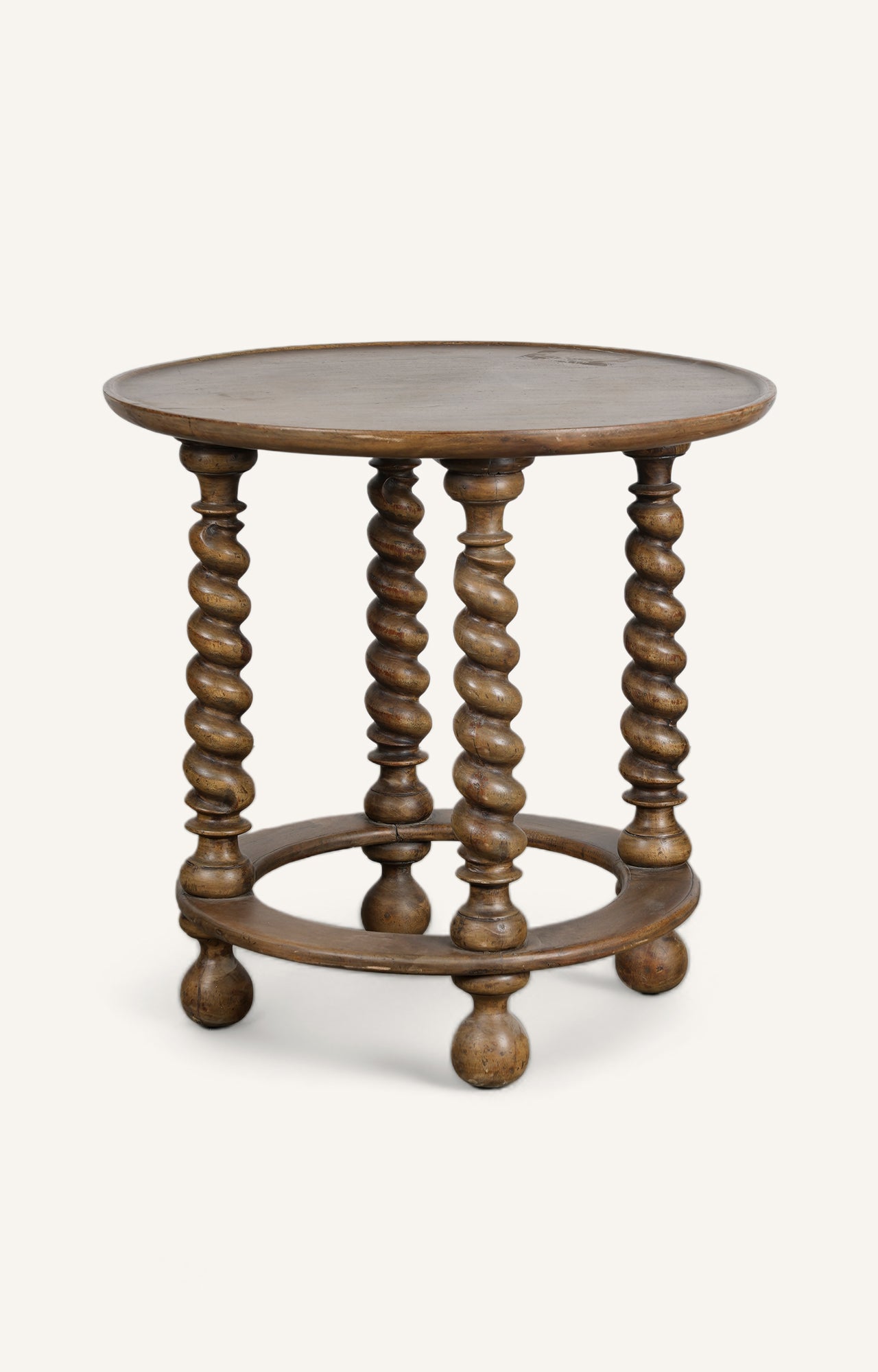 Wooden Round Side Table