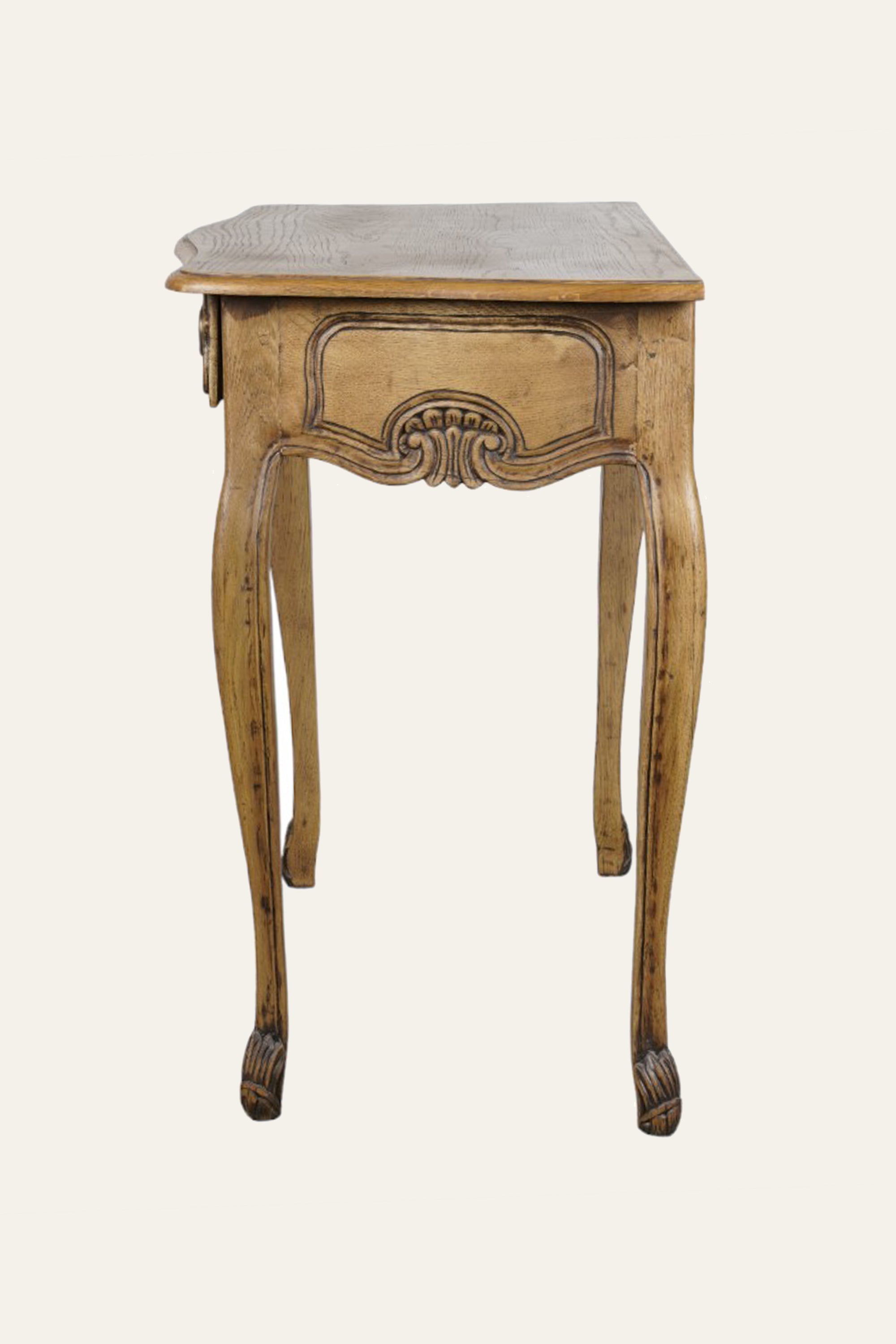 Compact French Style Wood Study Table with Drawer