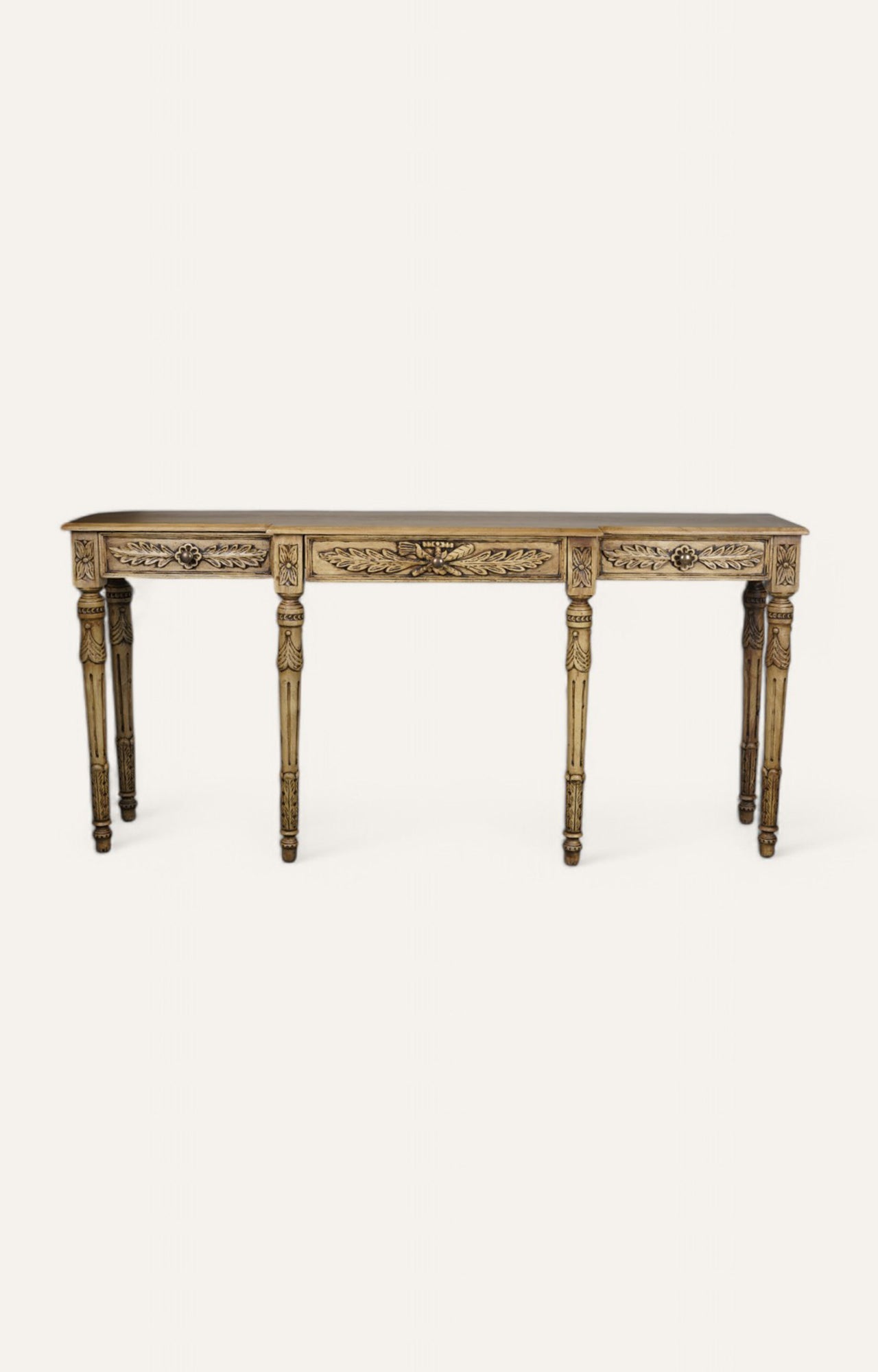 Imperial 6 Leg Console Carved