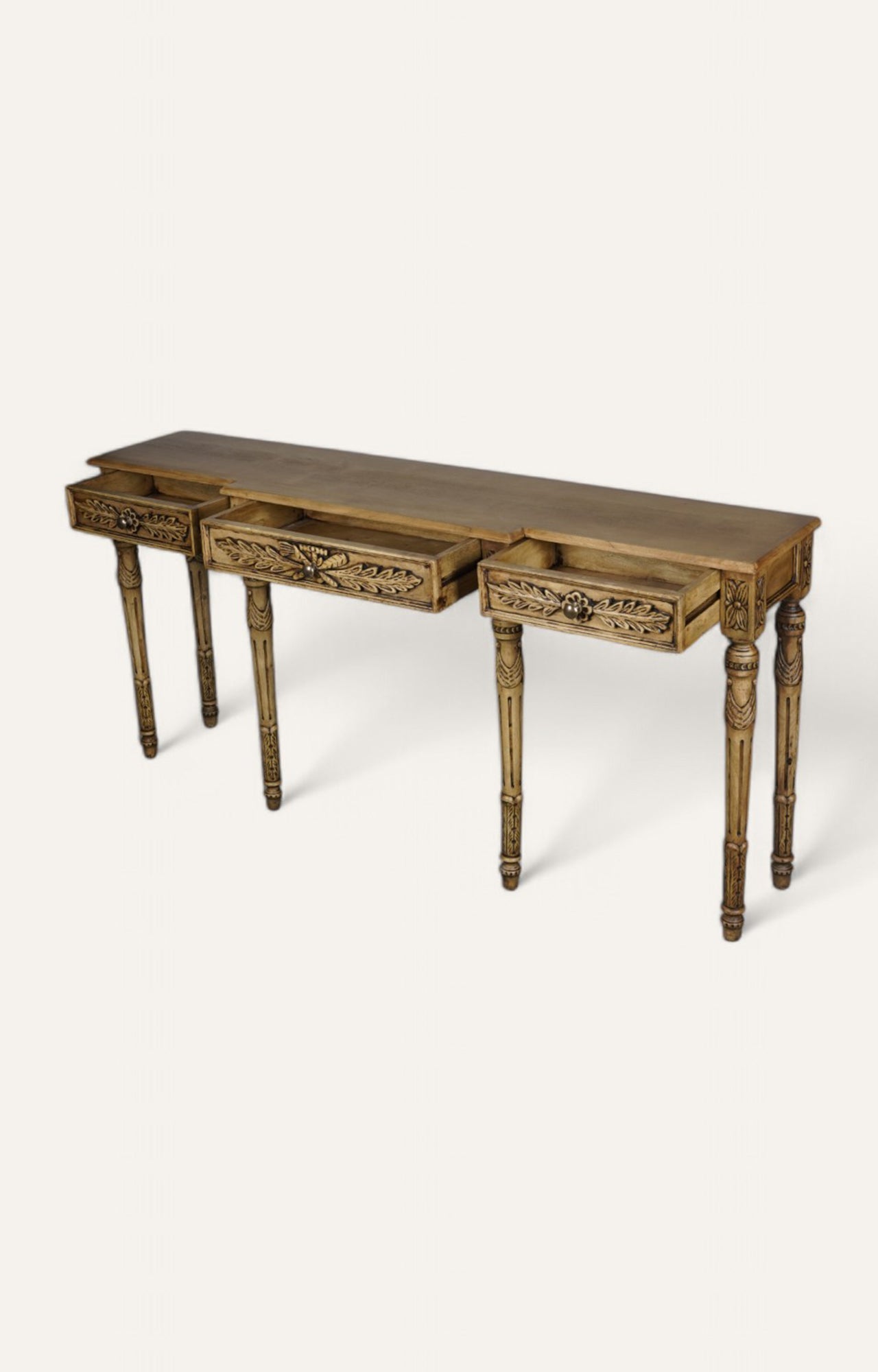 Imperial 6 Leg Console Carved