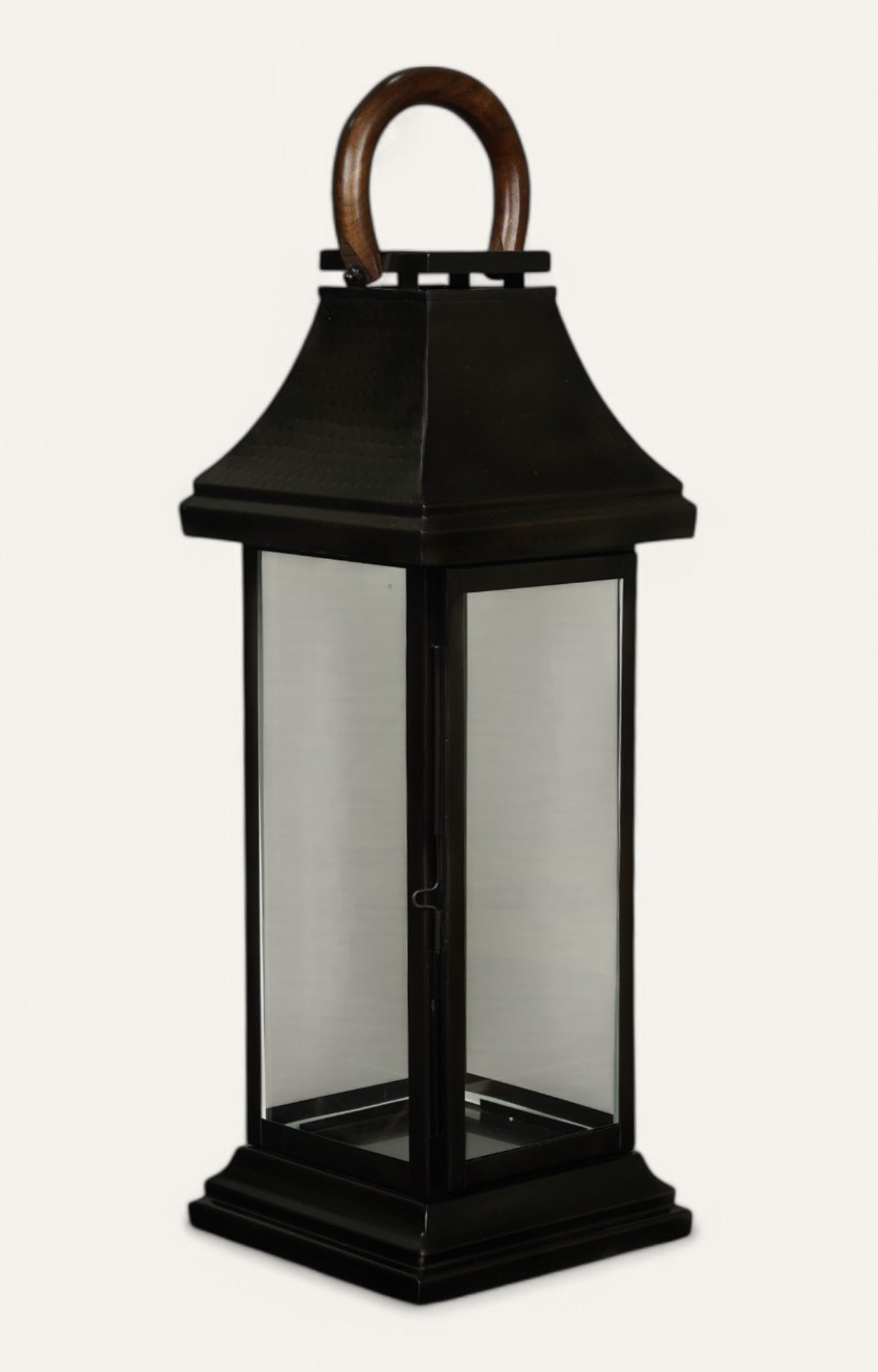 Matte Black Lantern Lamp