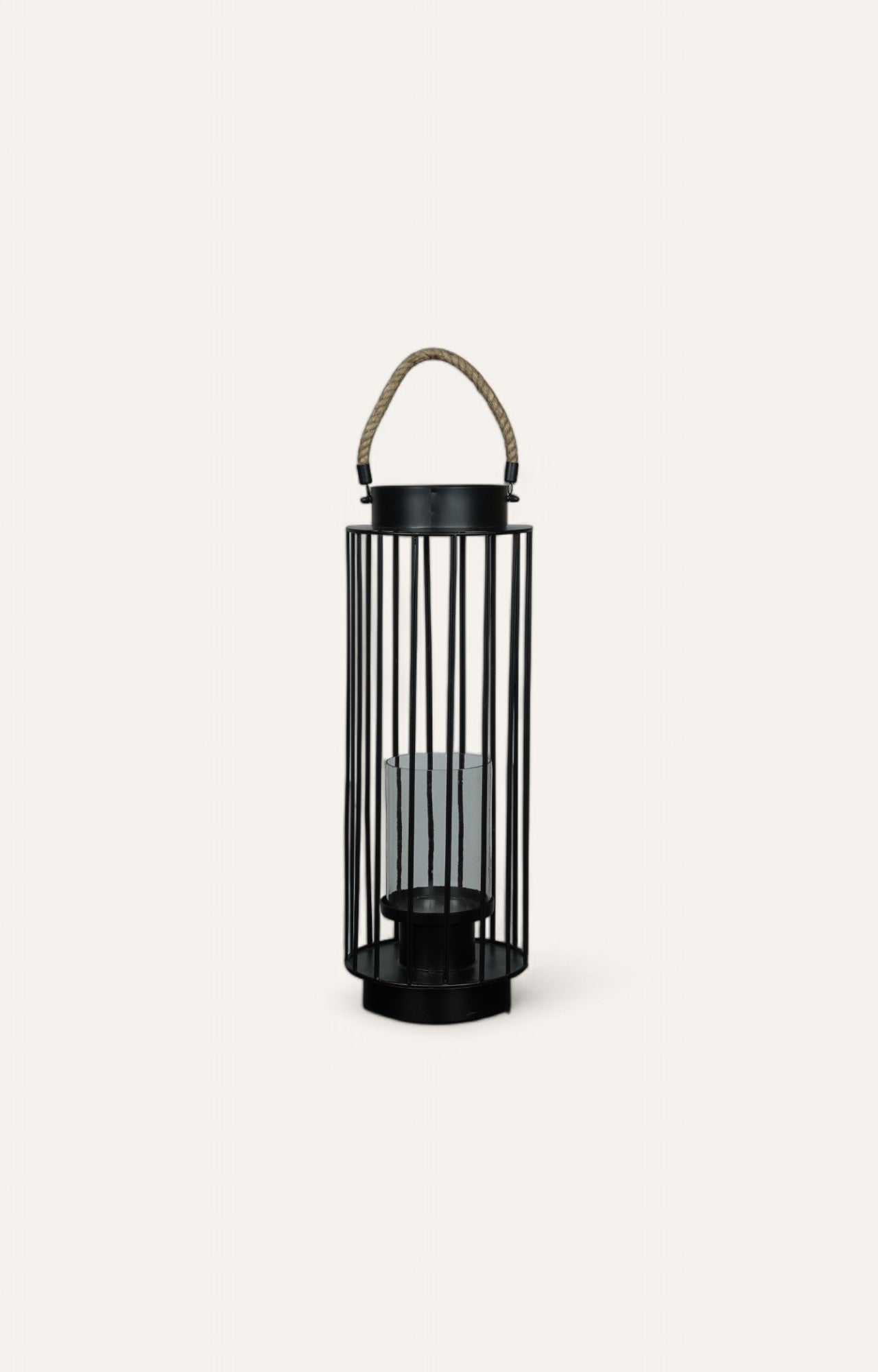 Matte Black Hurricane Lantern