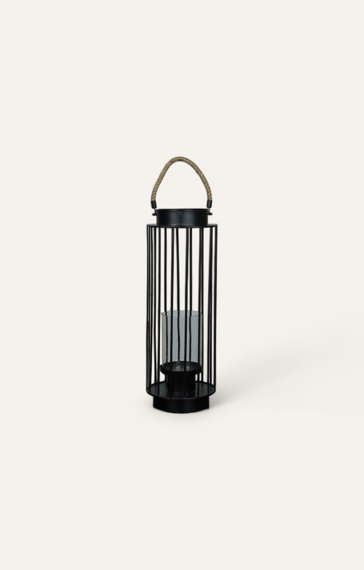 Matte Black Hurricane Lantern