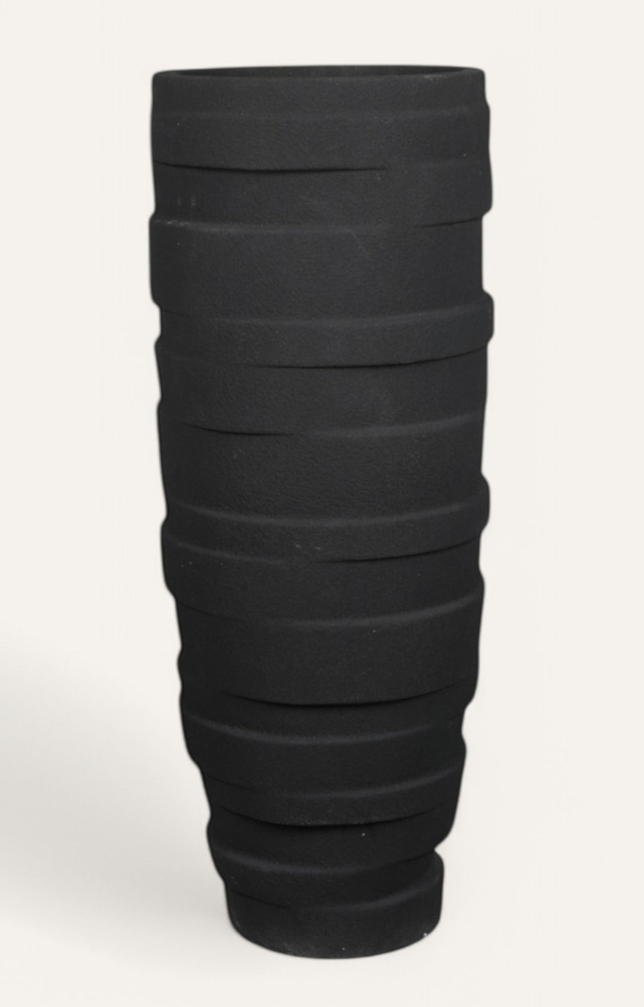 Layered Black Planter - Big