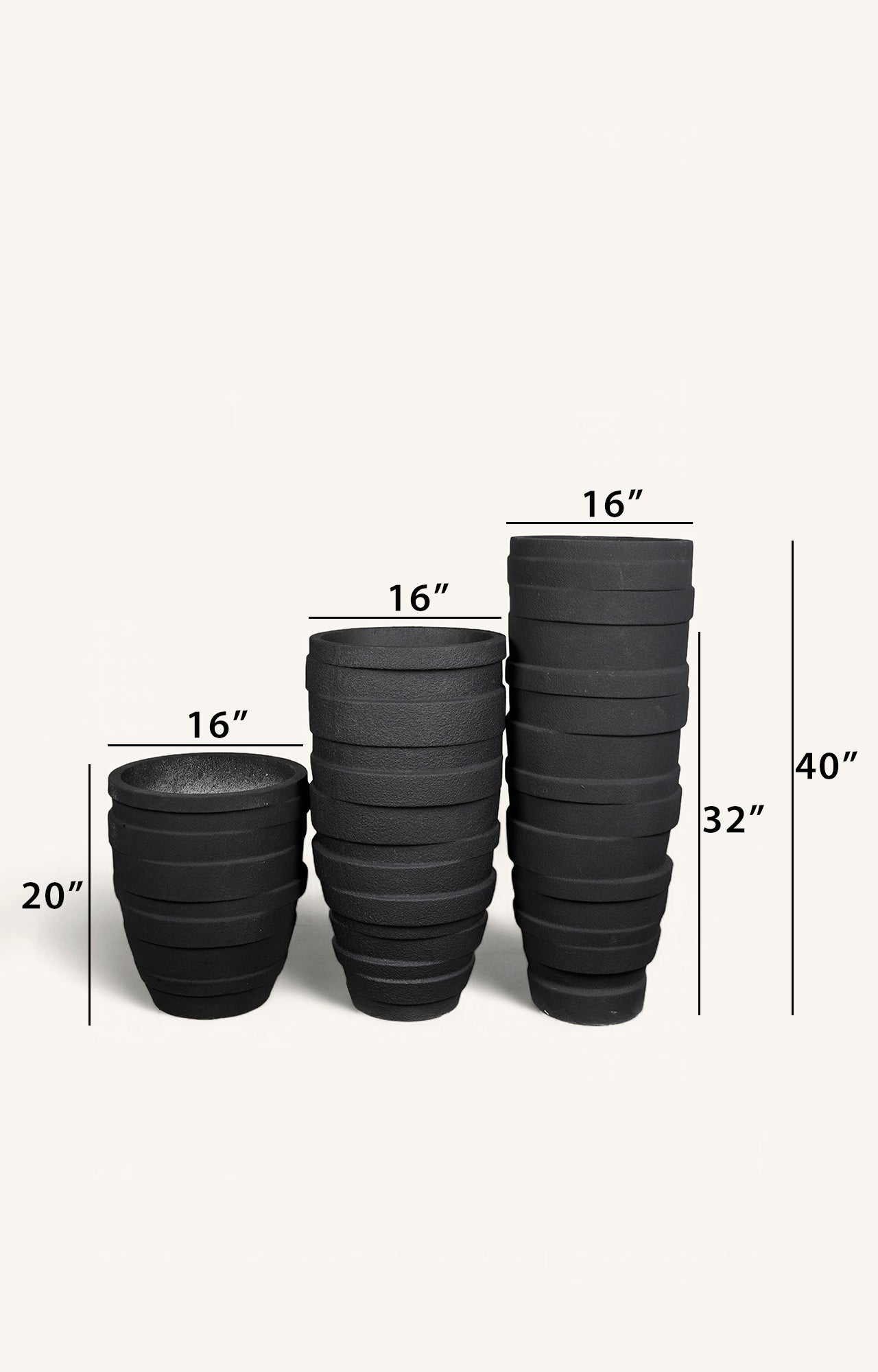 Sankey Black Planter