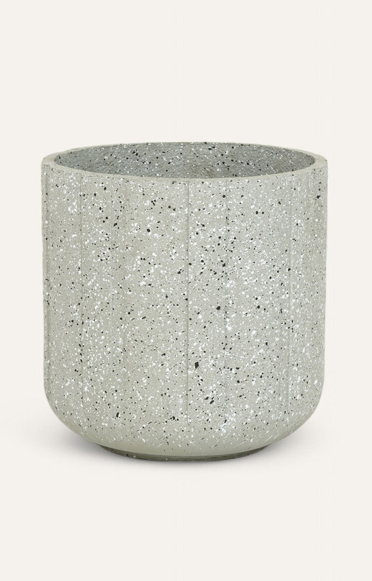 Grey Resin Planter - Big