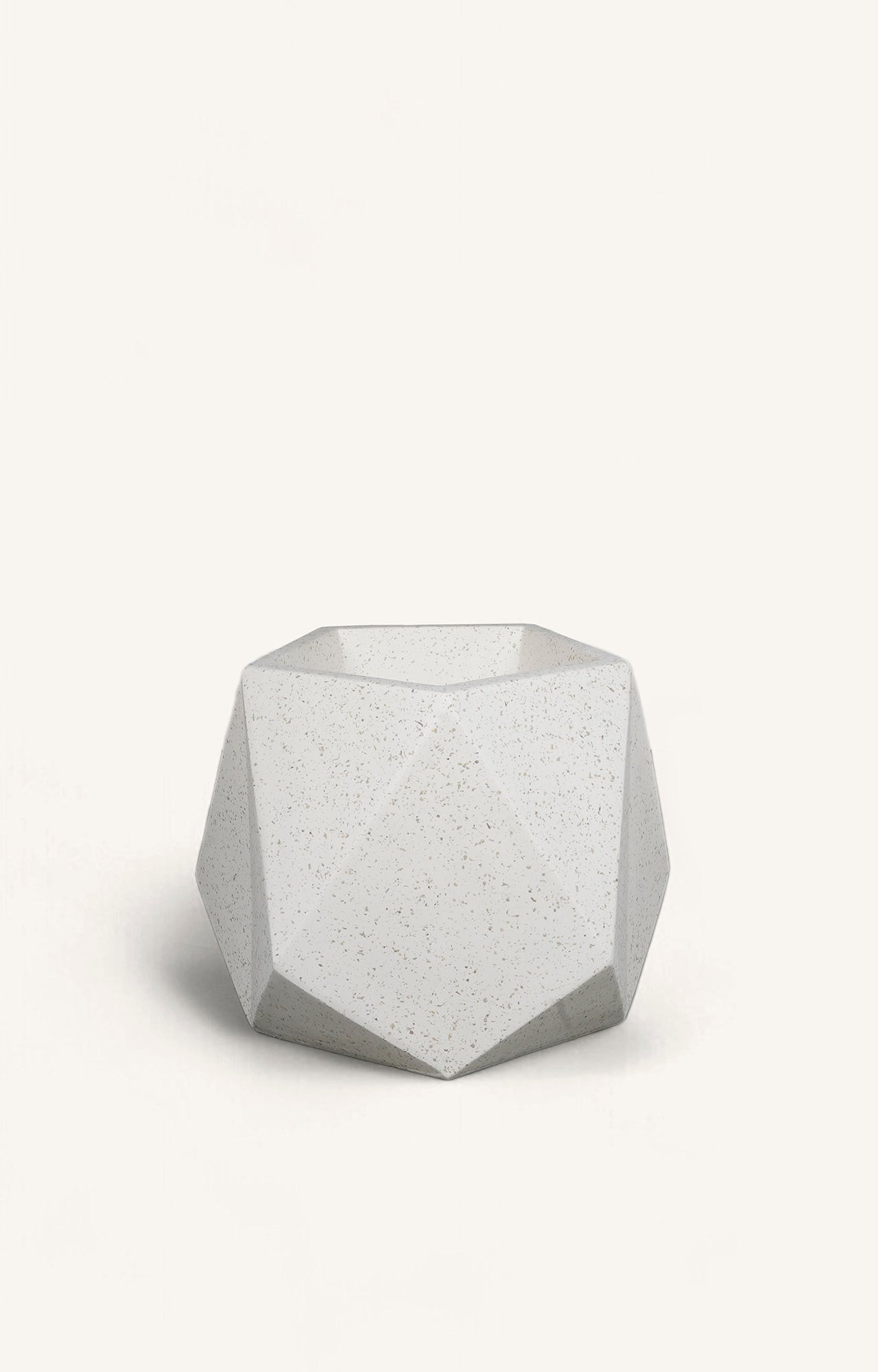 White with Pentagon Shape Indoor Planter