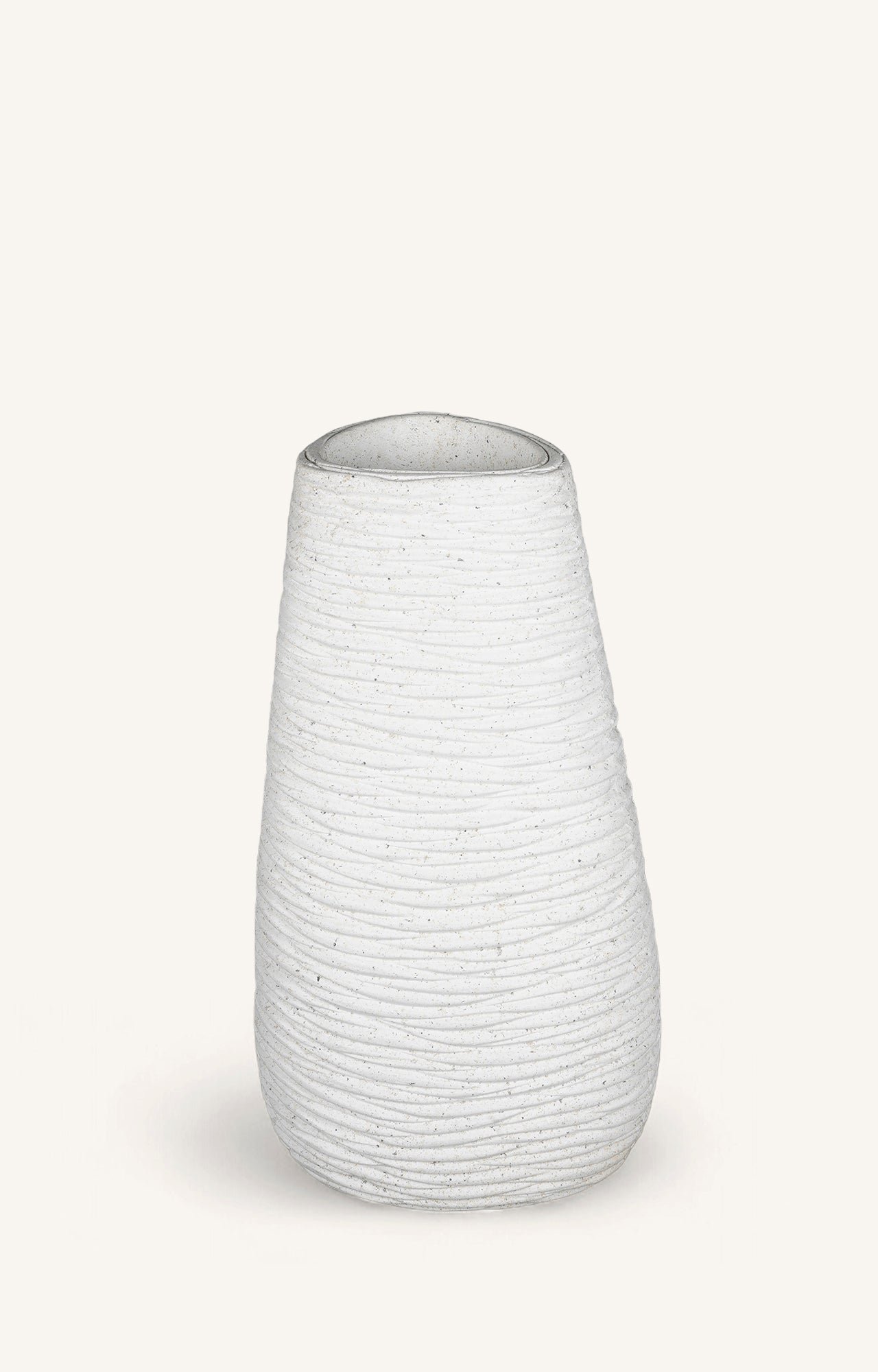 White Textured Planter