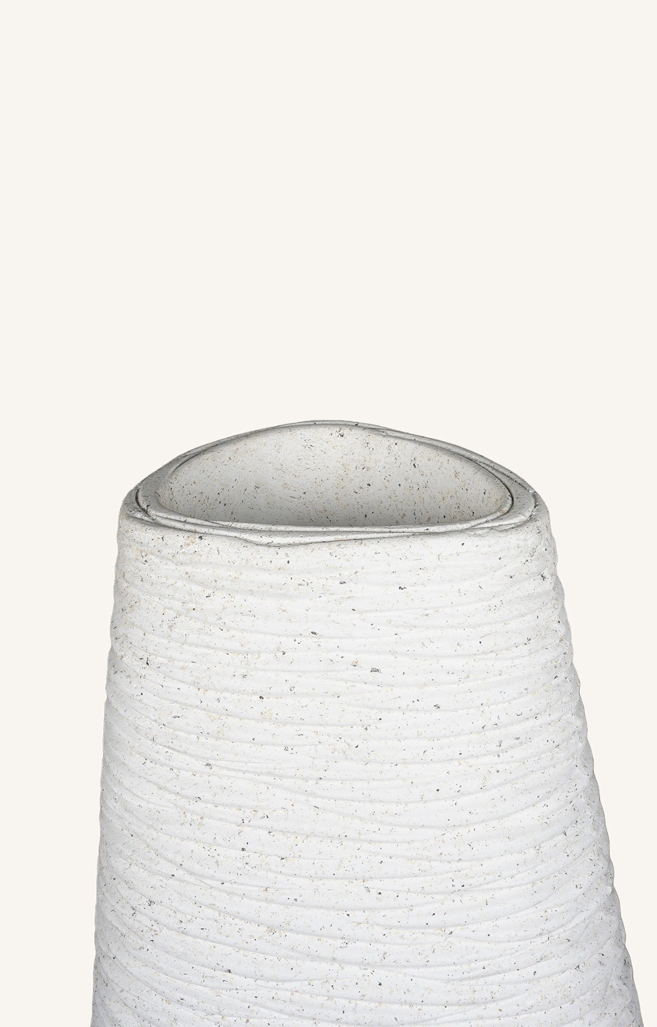 White Textured Planter