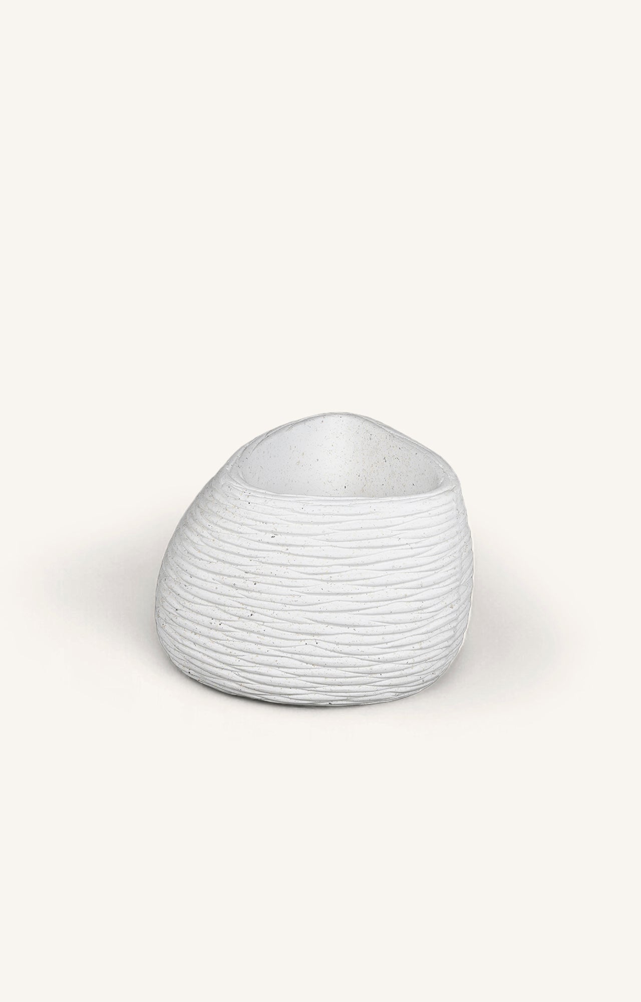 White Textured Planter