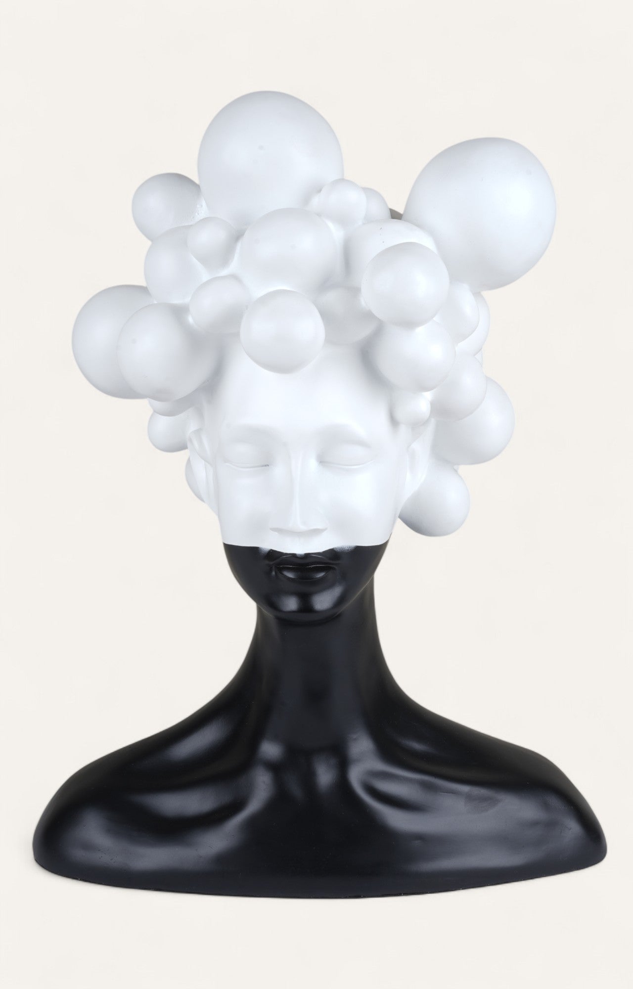 Cloud Head Abstract Resin Sculpture