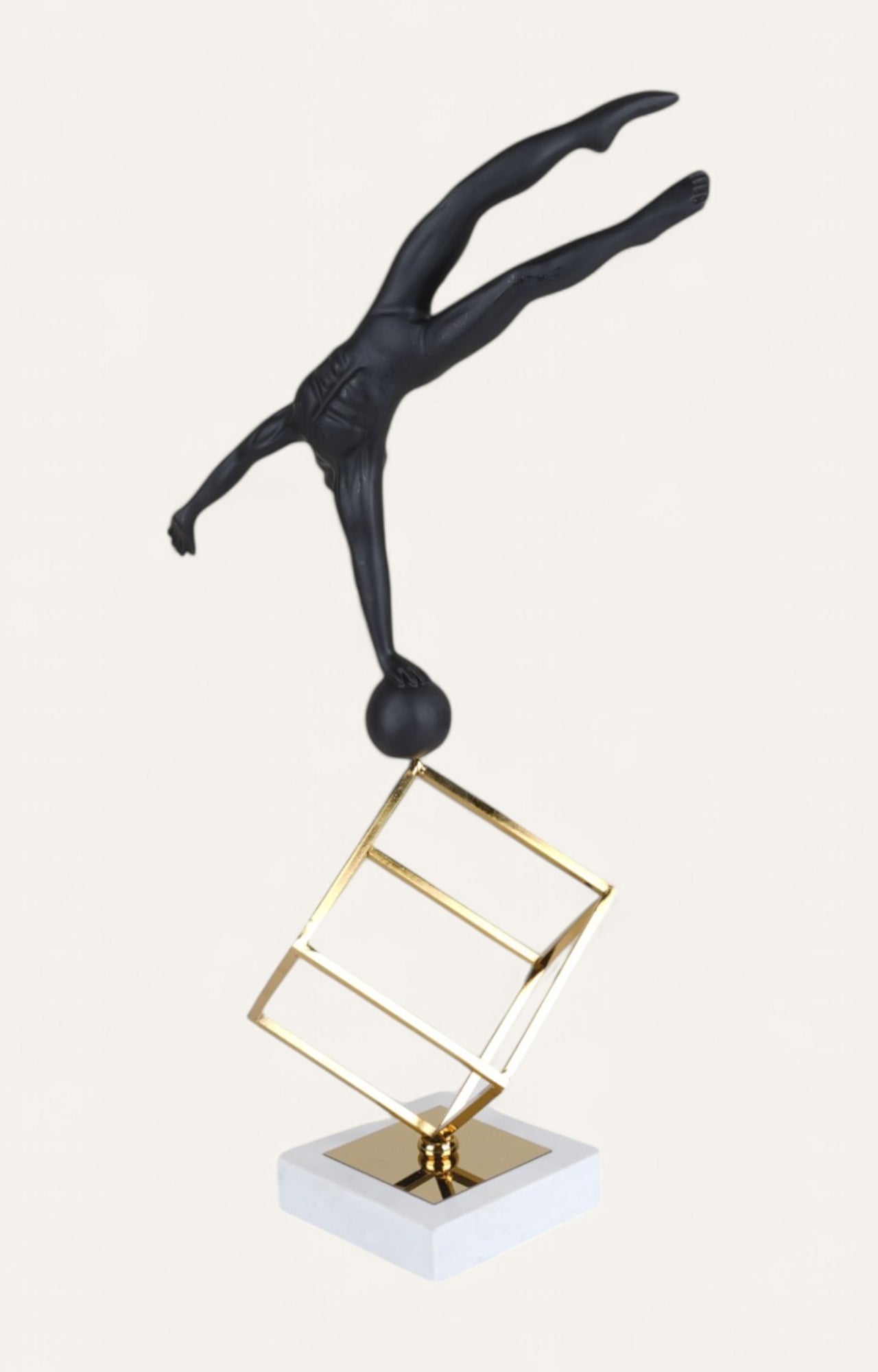 Sleek Dynamic Balance Acrobatic Sculpture