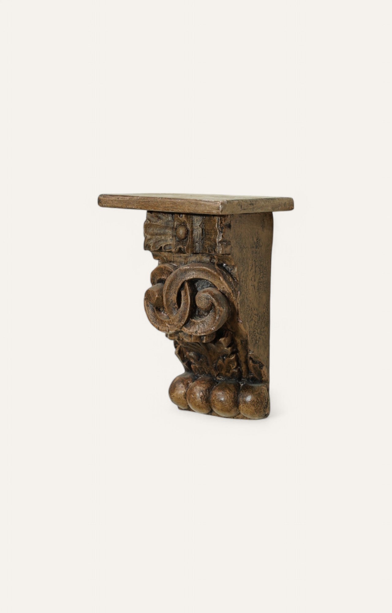 Vintage Wooden Corbel Decorative Hand Carved Wall Bracket
