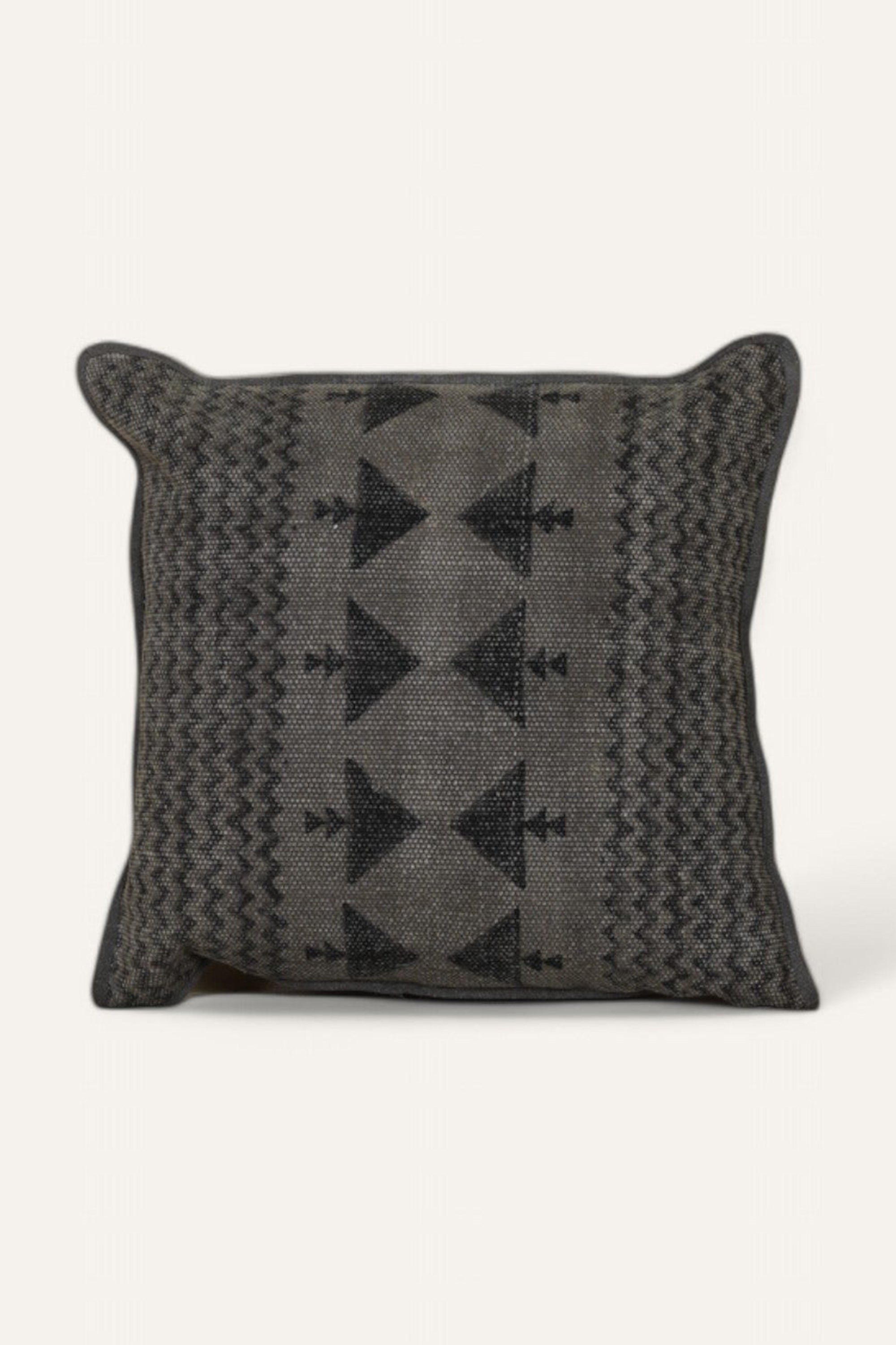 Monochromatic Black Printed Cushion