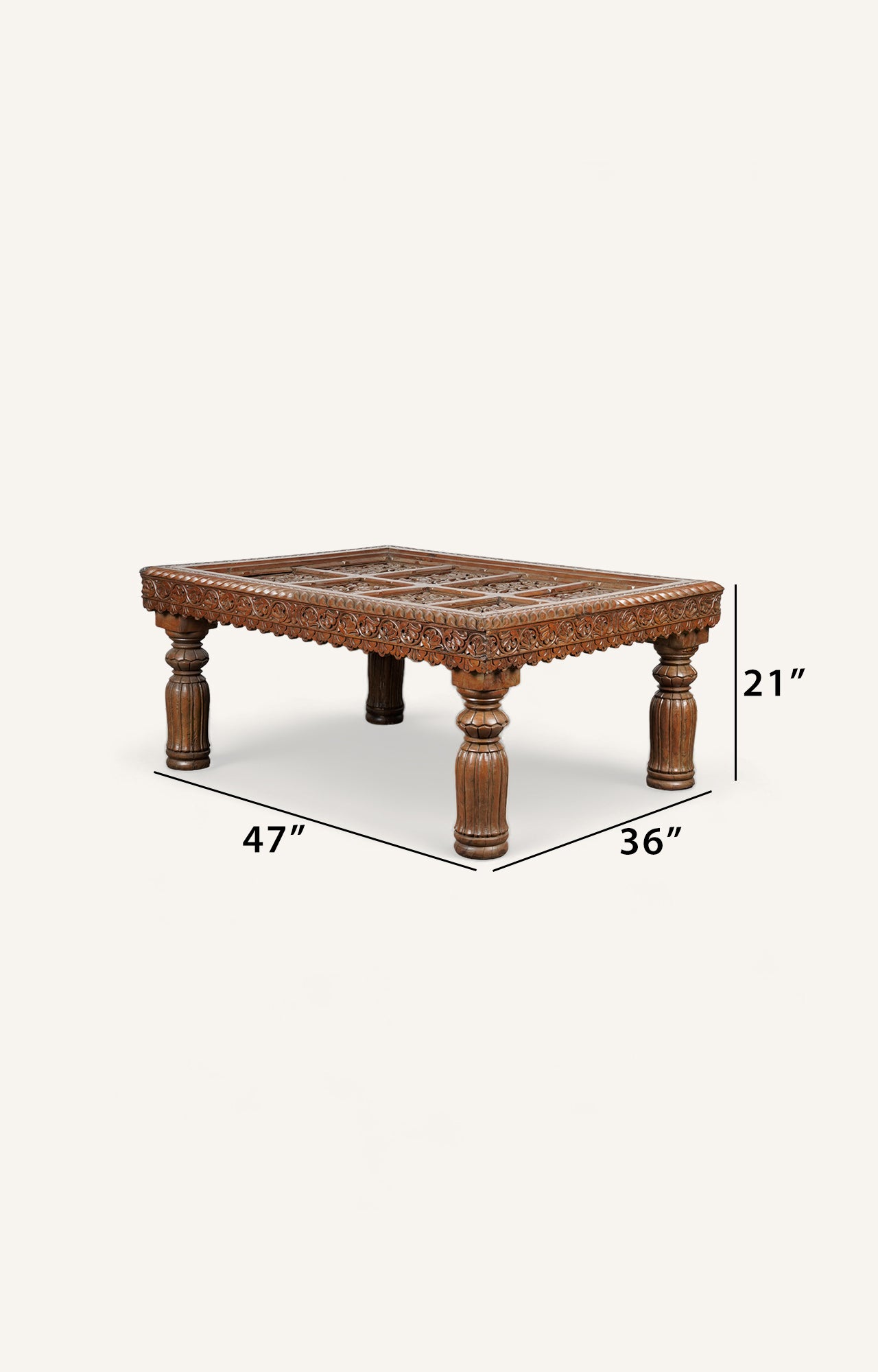 Wooden Handcarved Coffee table