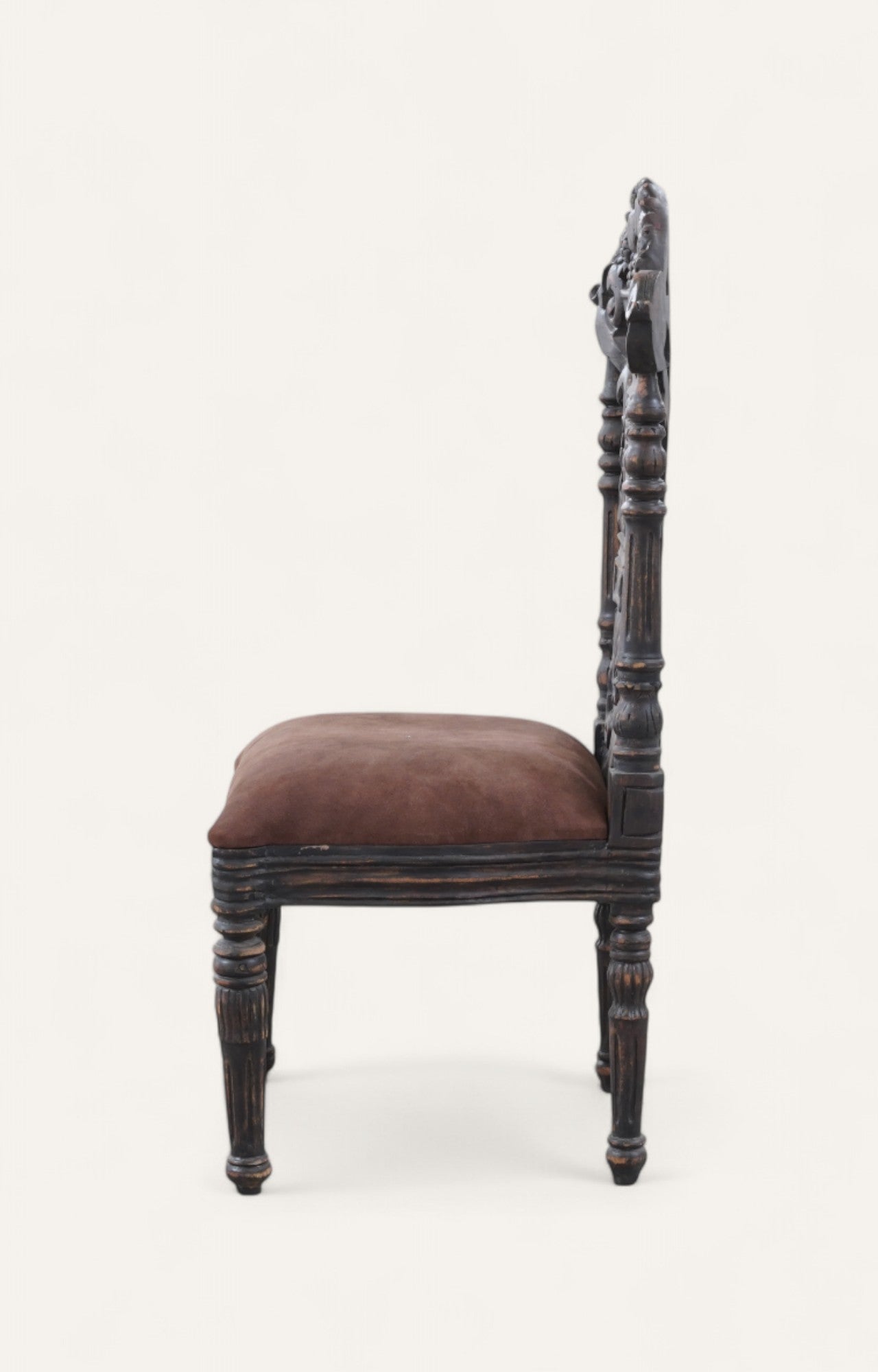 Vintage Wooden Hand-Carved Dining Chair