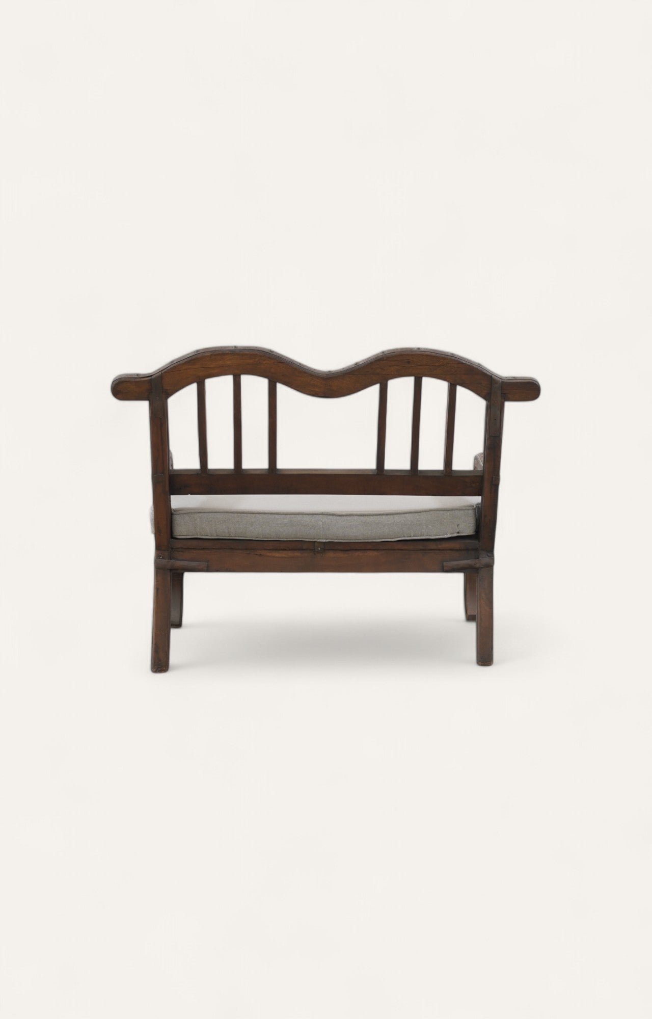 Industrial Accent Sofa in Acacia & Metal