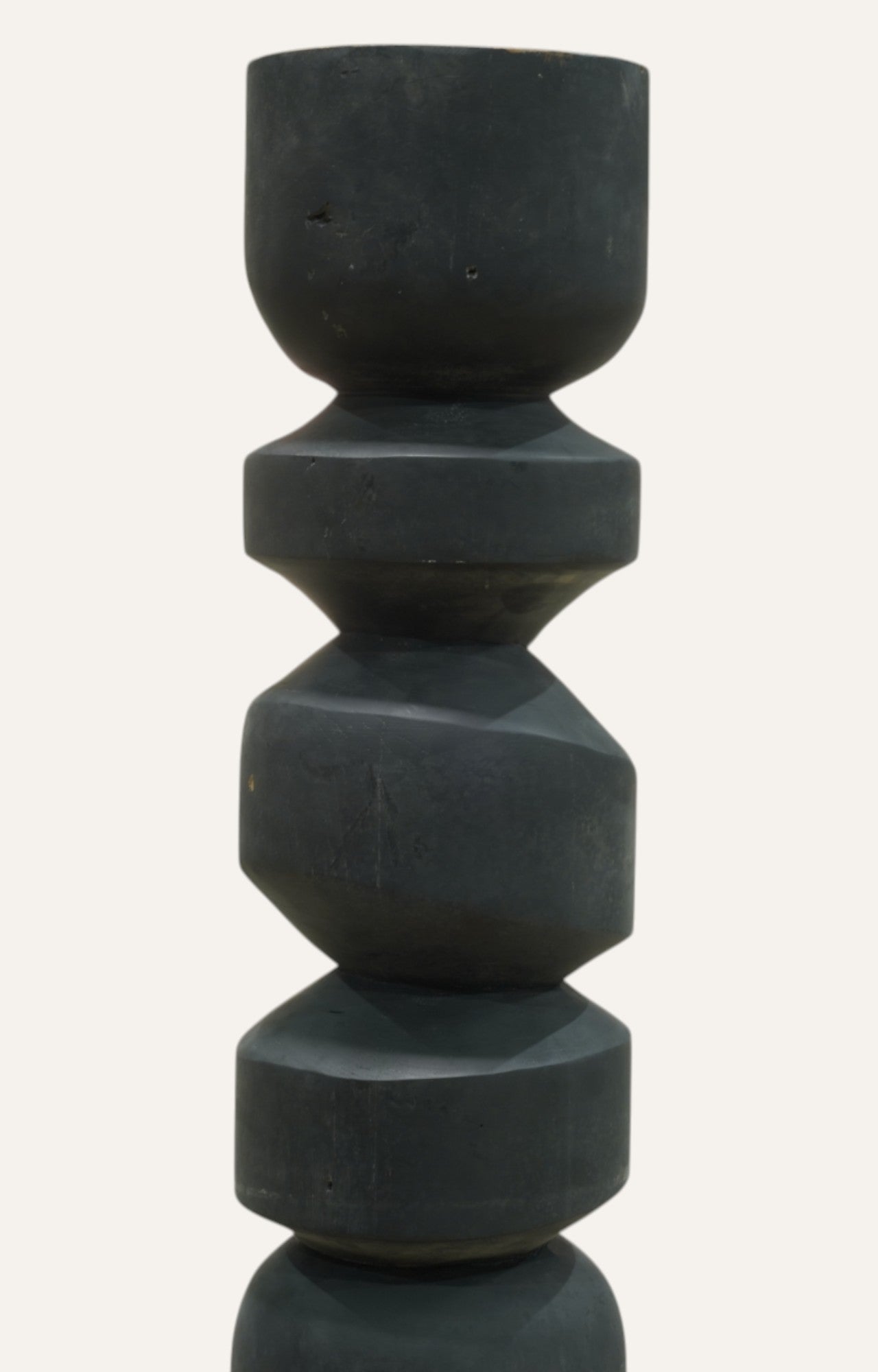 Black Matte Modern Decorative Pillar
