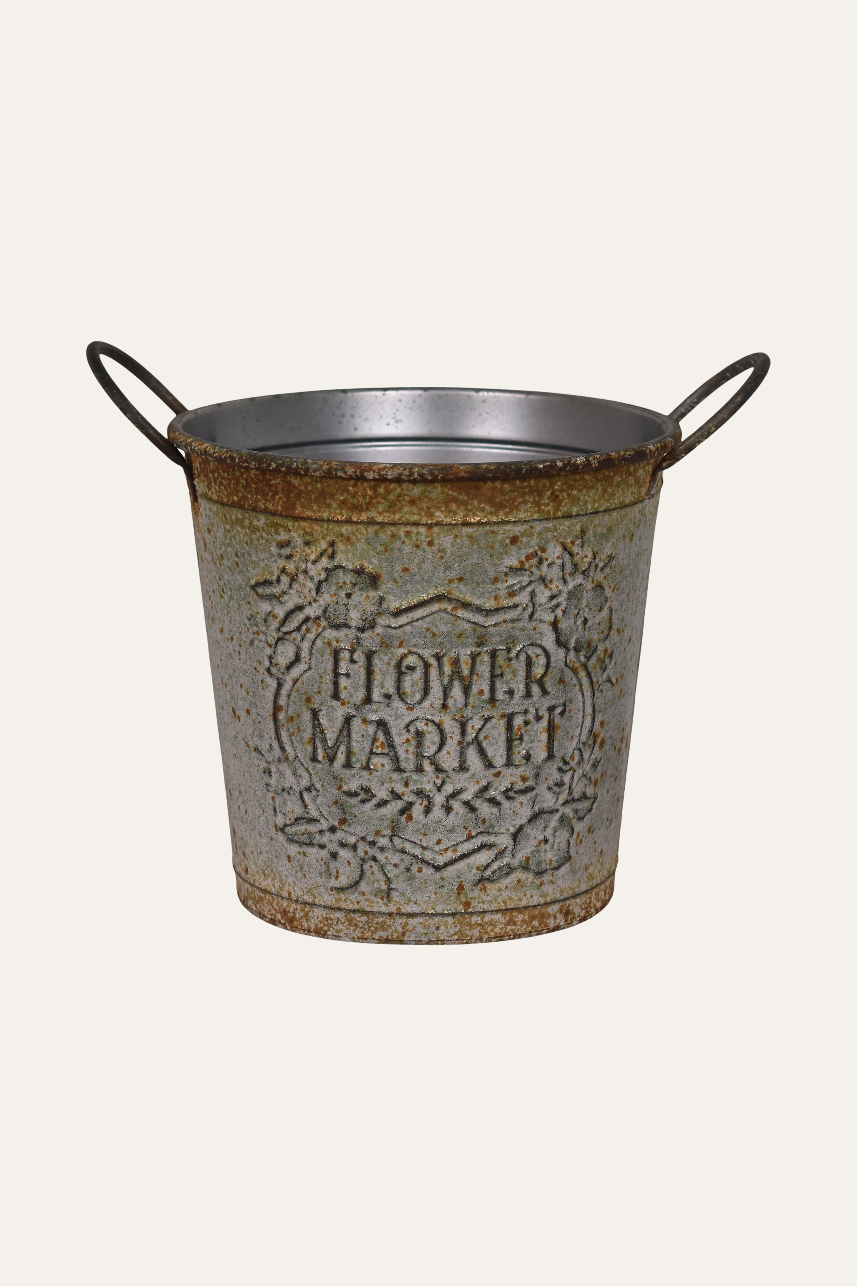 Vintage IronDecorative Planter Bucket