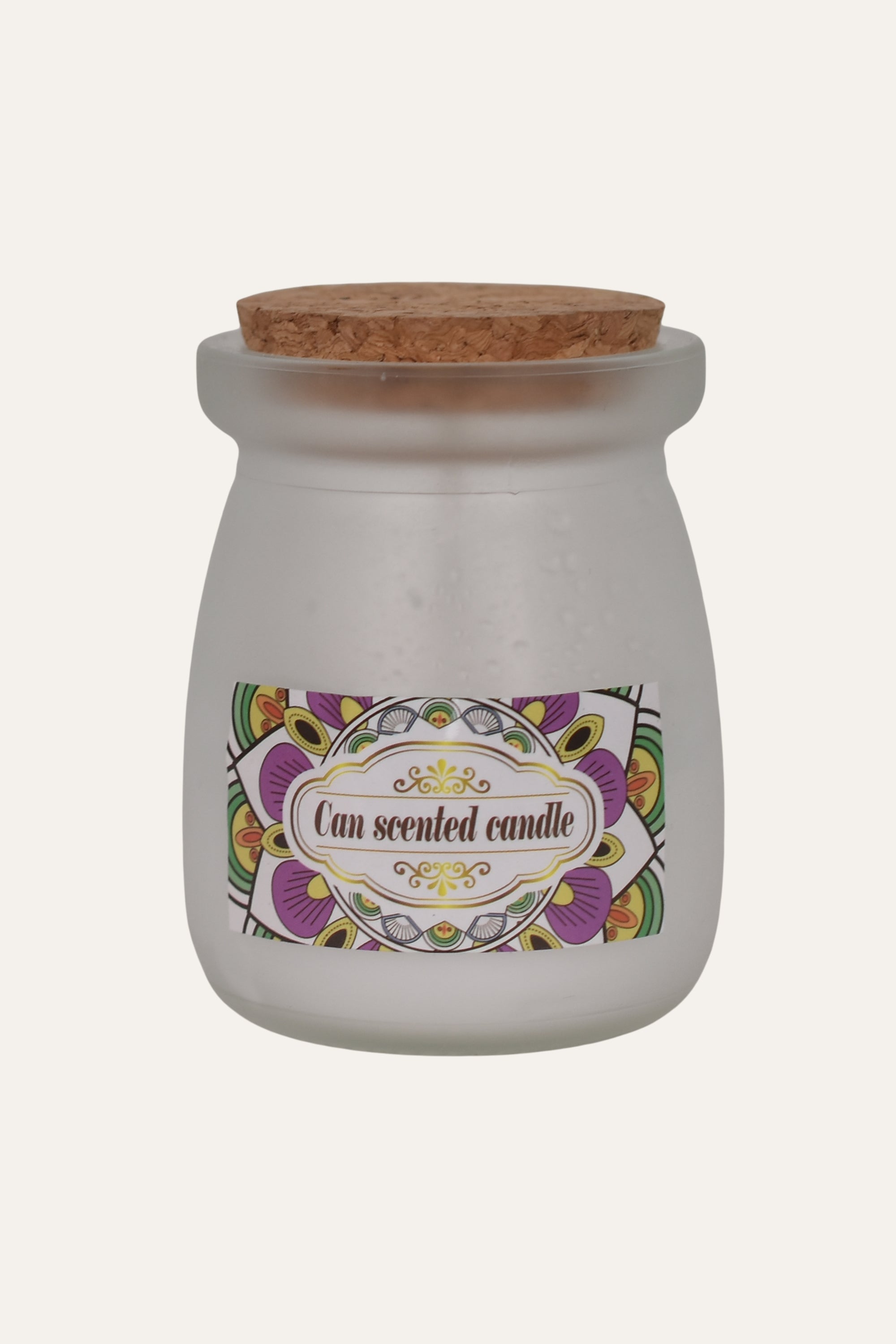 Decorative Amber Jar Scented Candle - White