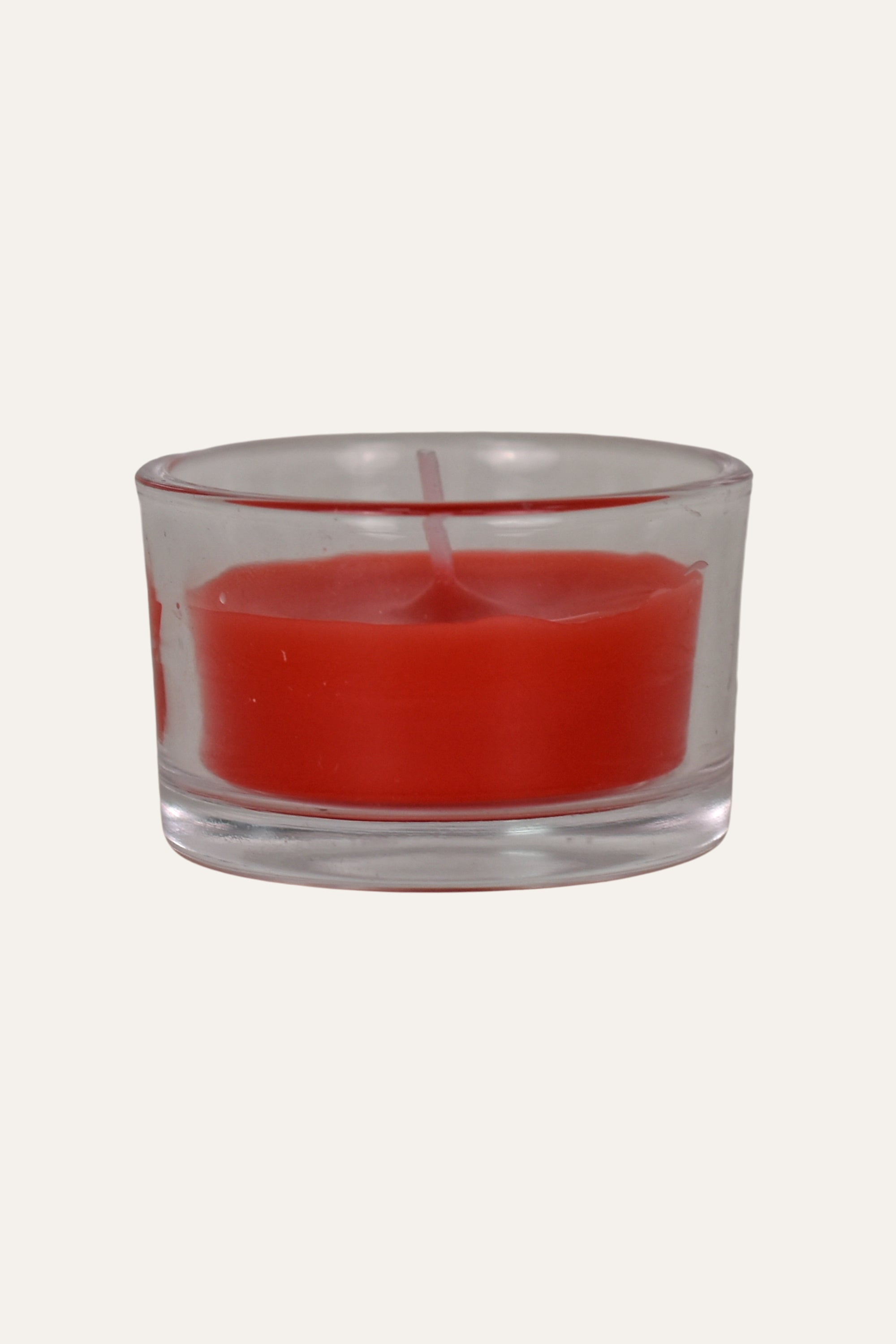 Strawberry Scented Red Candle in Cup Paraffin Wax Decorative Candle - Red