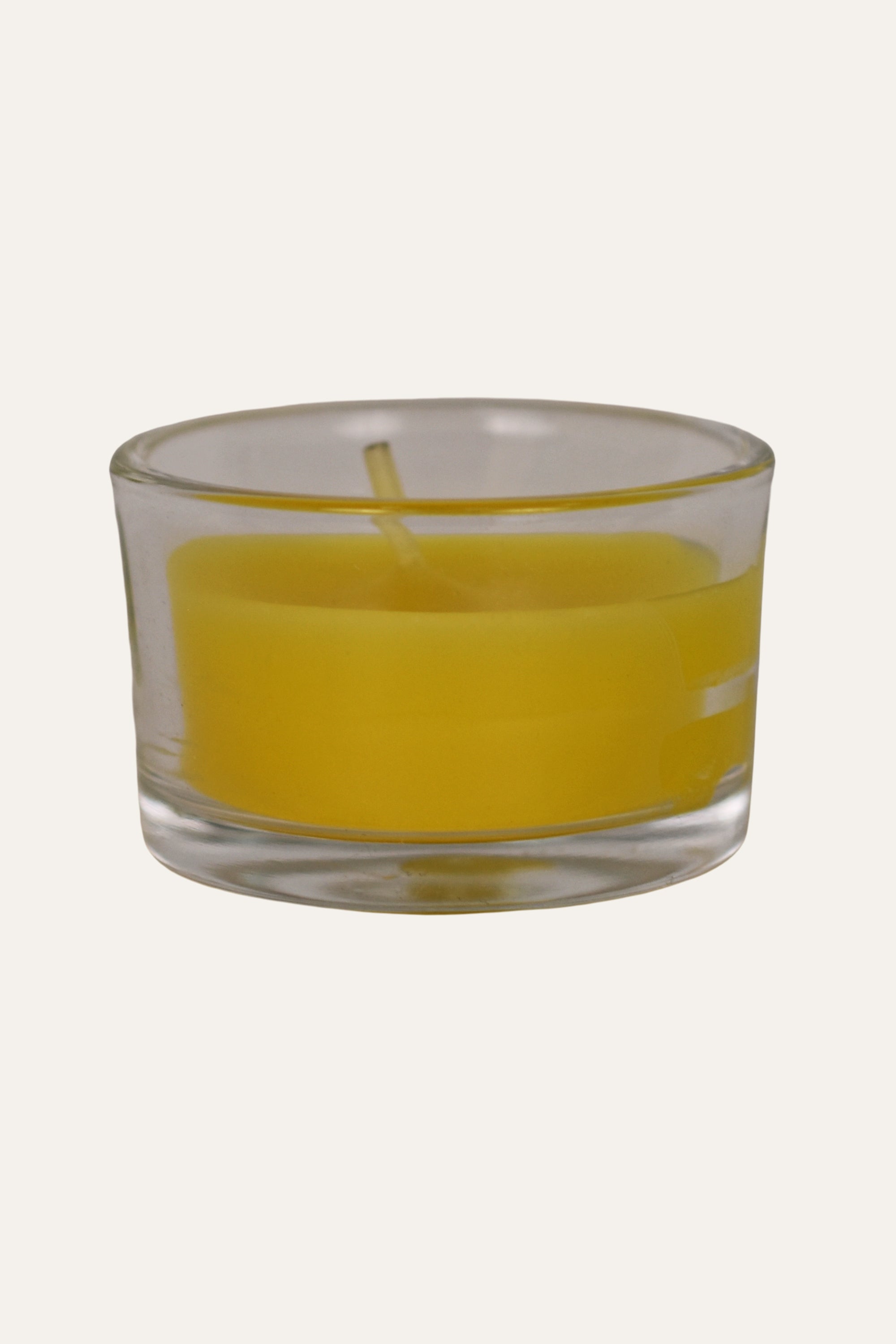 Orange Scented Yellow Candle in Cup Paraffin Wax Decorative Candle - Yellow