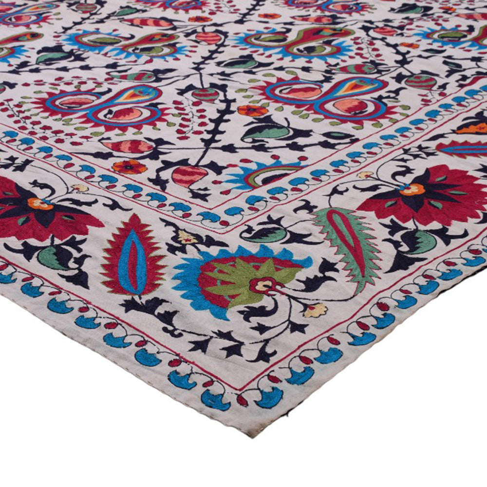 Tapestry Afghani cotton on silk Embroidered